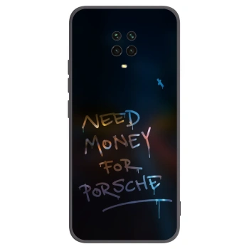 Picasee silikonowe czarne etui na Xiaomi Redmi Note 9S - Neon Nights