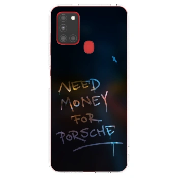 Picasee silikonowe przeźroczyste etui na Samsung Galaxy A21s - Neon Nights