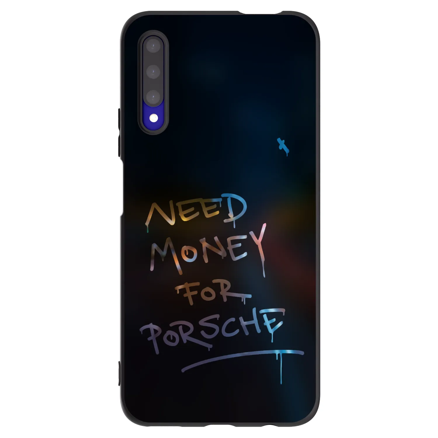 Picasee silikonowe czarne etui na Honor 9X Pro - Neon Nights
