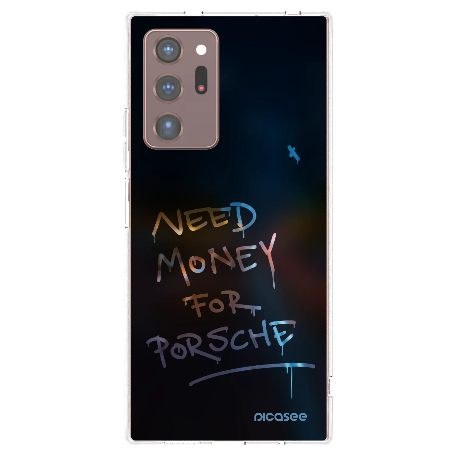 Picasee silikonowe przeźroczyste etui na Samsung Galaxy Note 20 Ultra - Neon Nights