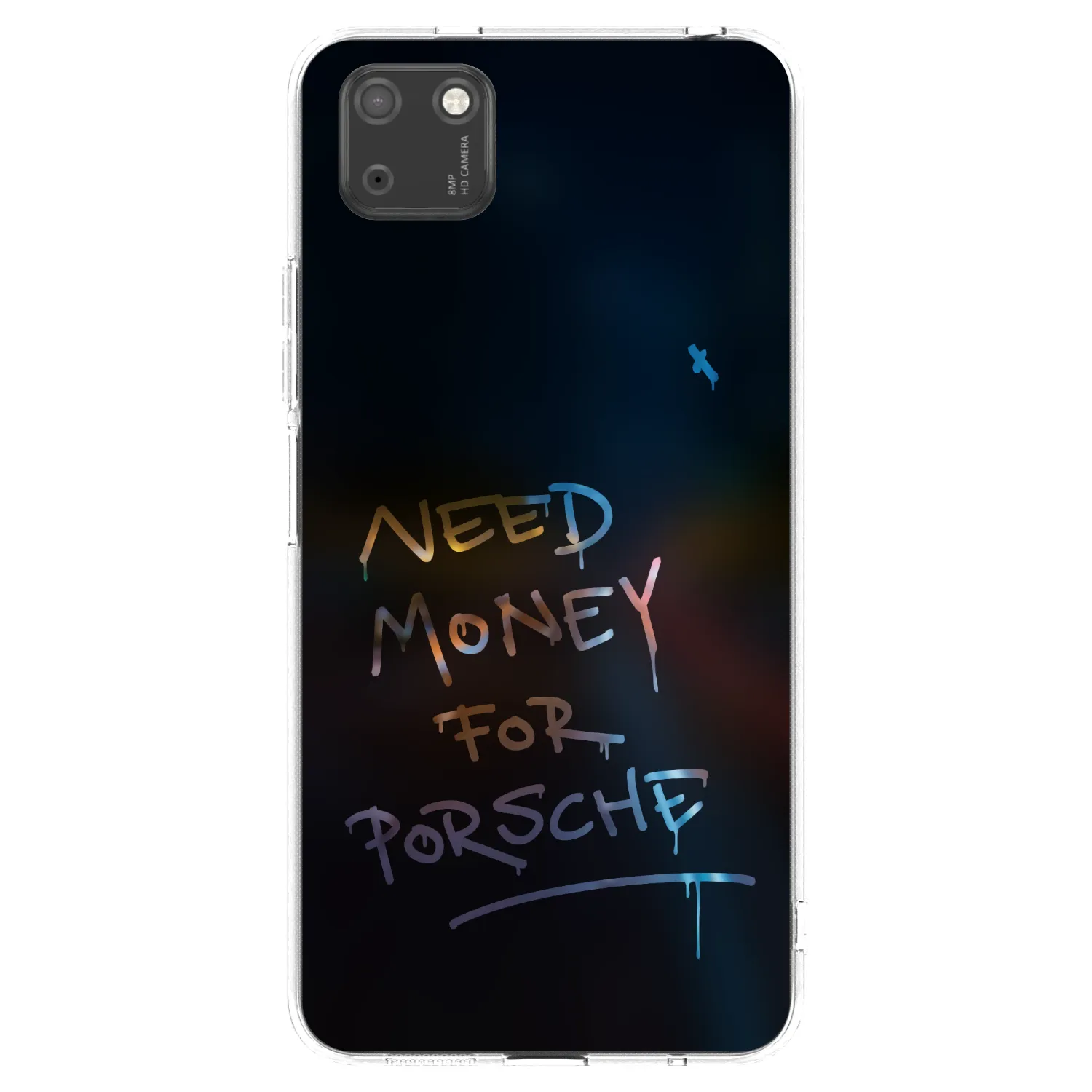 Picasee silikonowe przeźroczyste etui na Huawei Y5P - Neon Nights