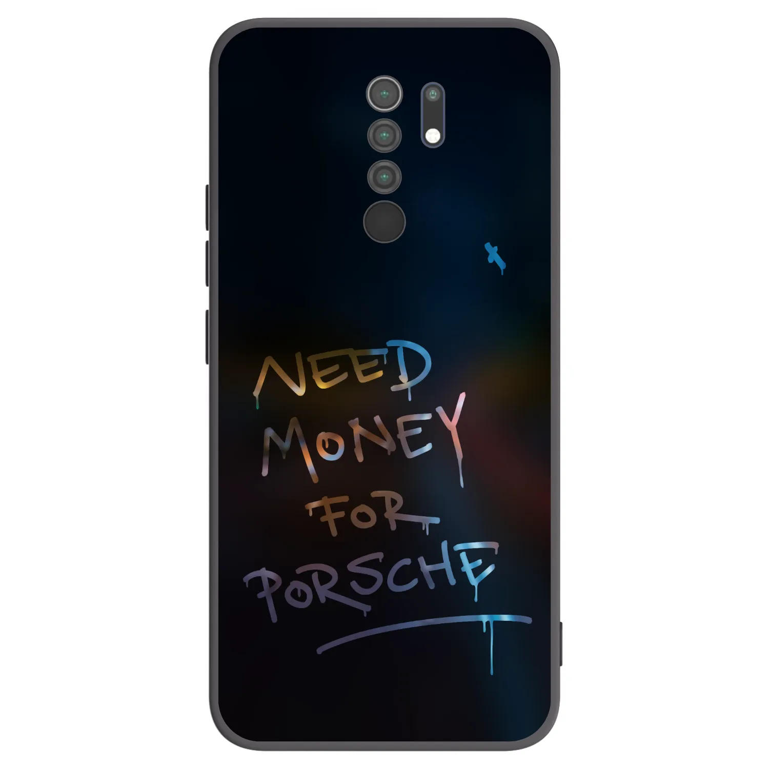 Picasee silikonowe czarne etui na Xiaomi Redmi 9 - Neon Nights