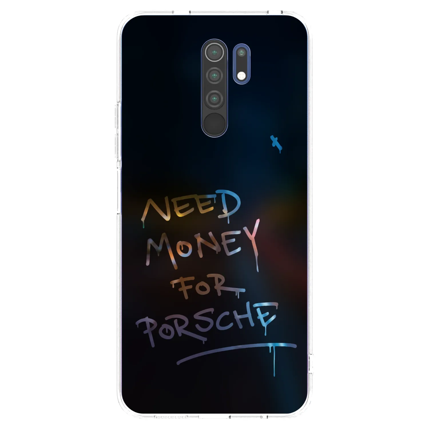 Picasee silikonowe przeźroczyste etui na Xiaomi Redmi 9 - Neon Nights