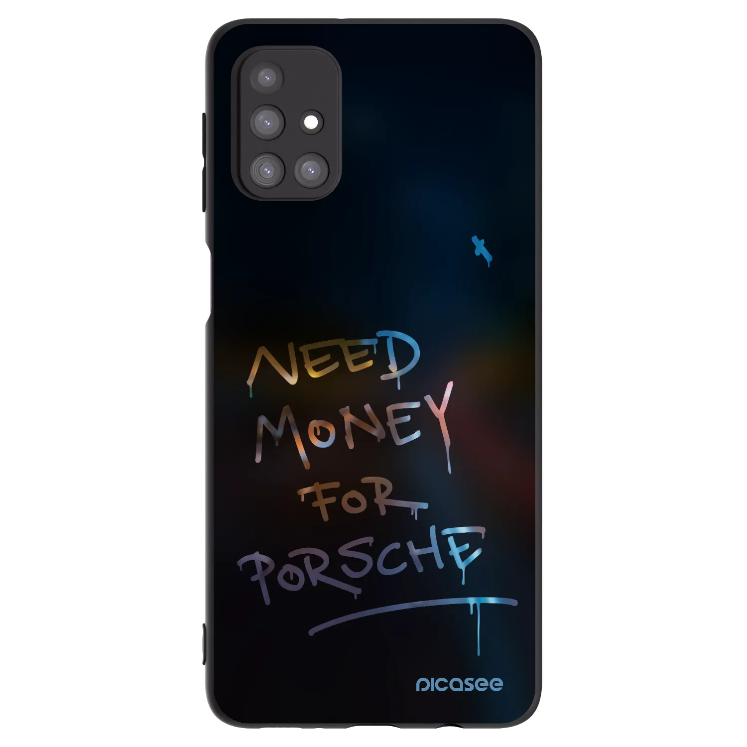 Picasee silikonowe czarne etui na Samsung Galaxy M31s - Neon Nights
