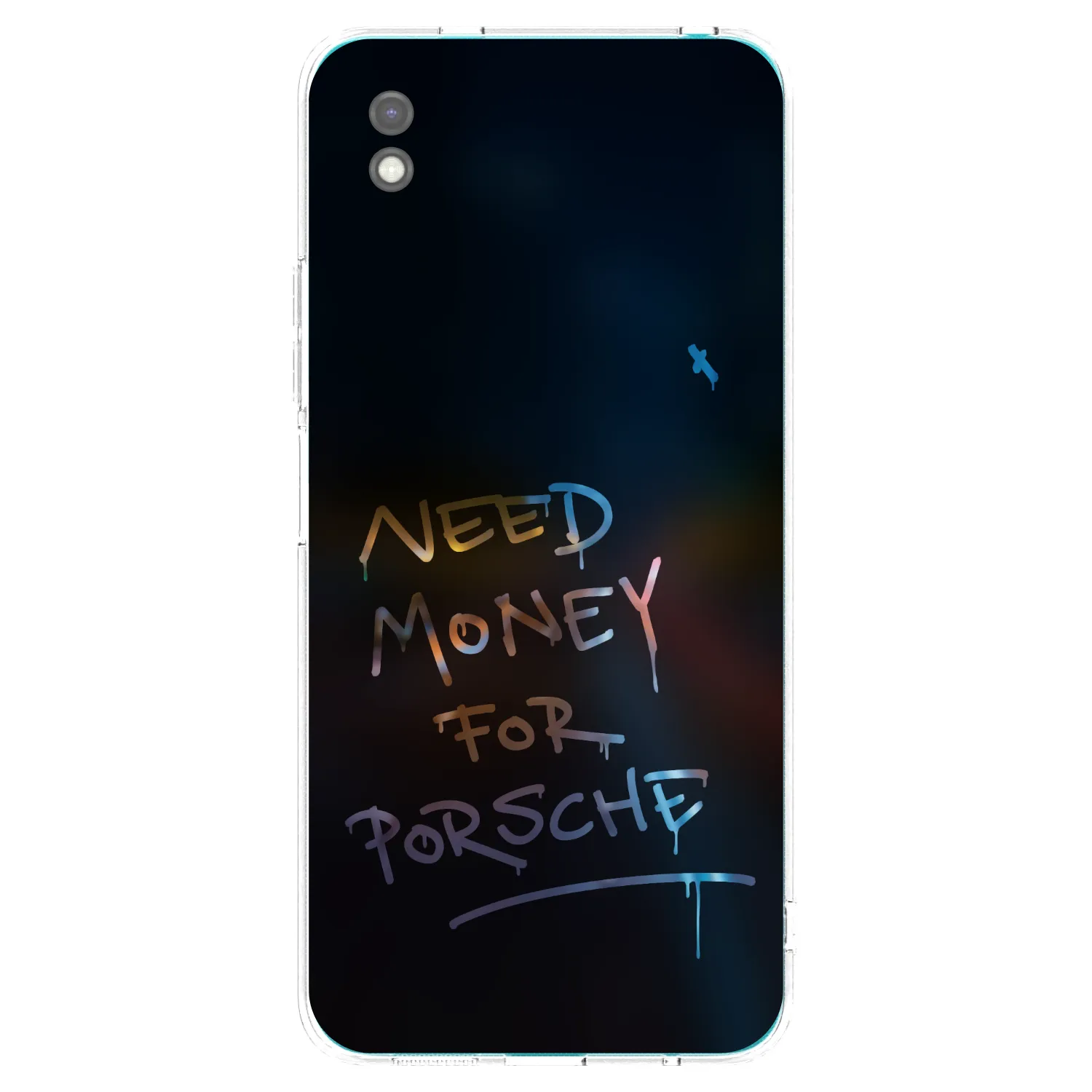 Picasee silikonowe czarne etui na Xiaomi Redmi 9A - Neon Nights