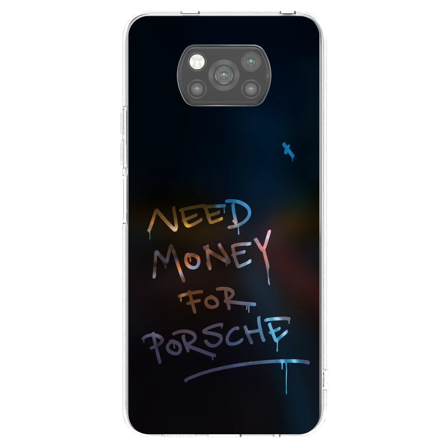 Picasee silikonowe czarne etui na Xiaomi Poco X3 - Neon Nights