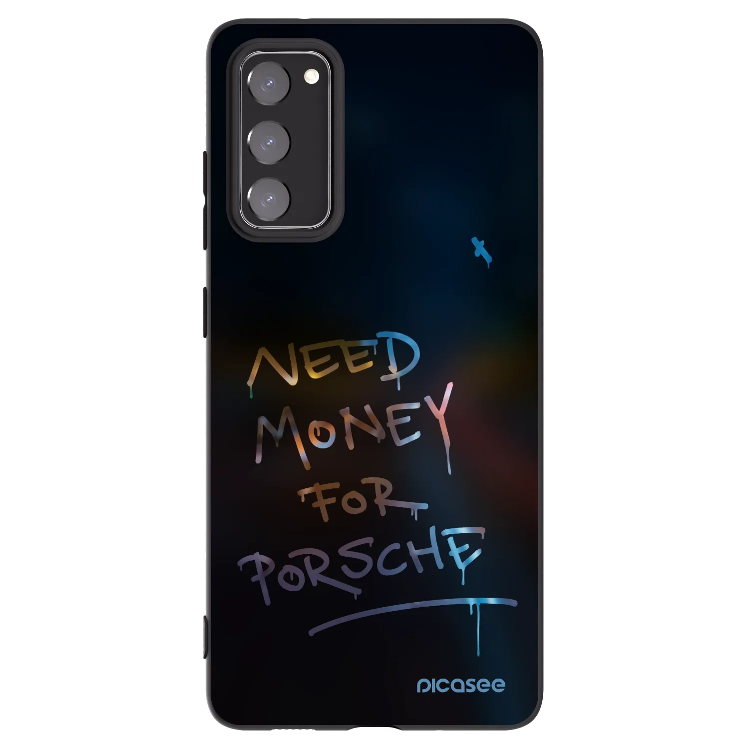 Picasee silikonowe czarne etui na Samsung Galaxy S20 FE - Neon Nights