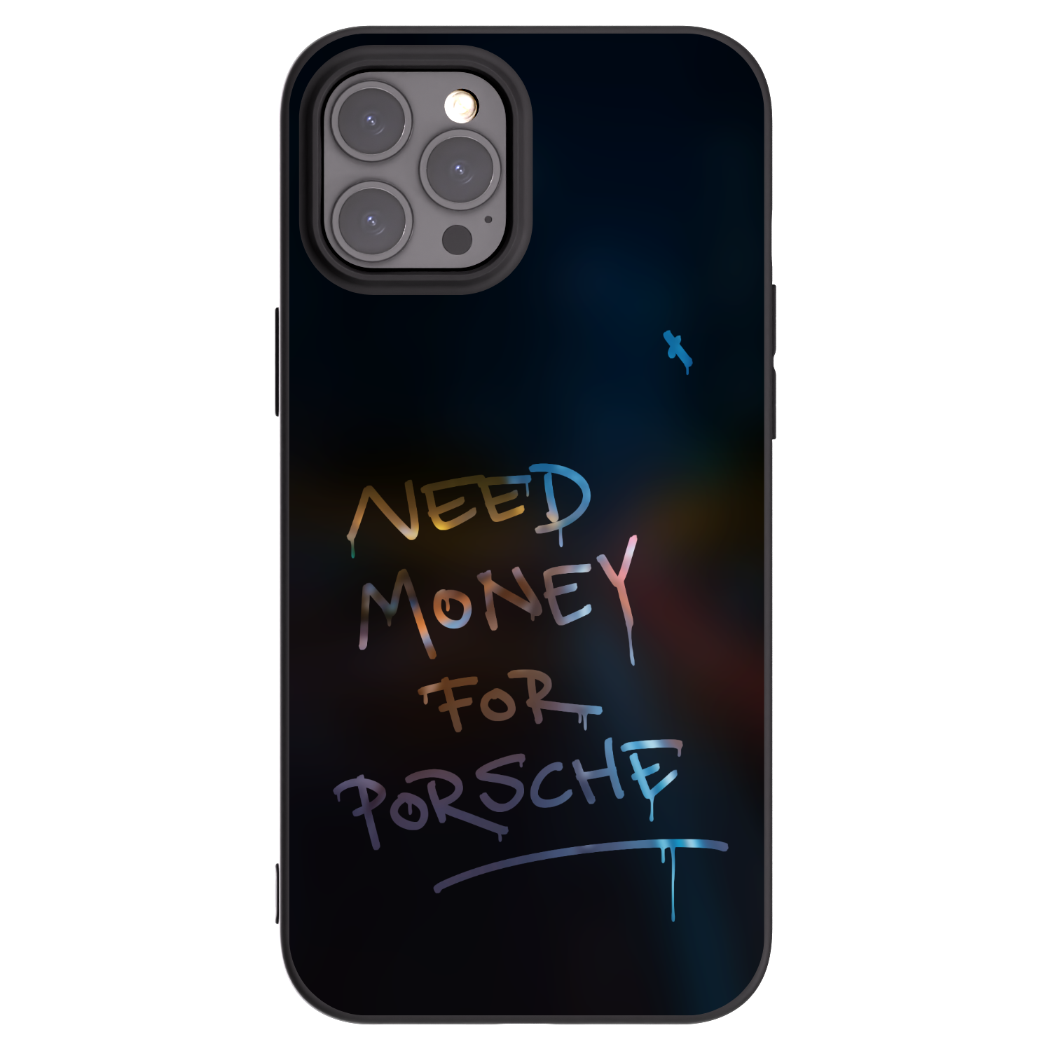 Picasee silikonowe czarne etui na Apple iPhone 12 Pro Max - Neon Nights
