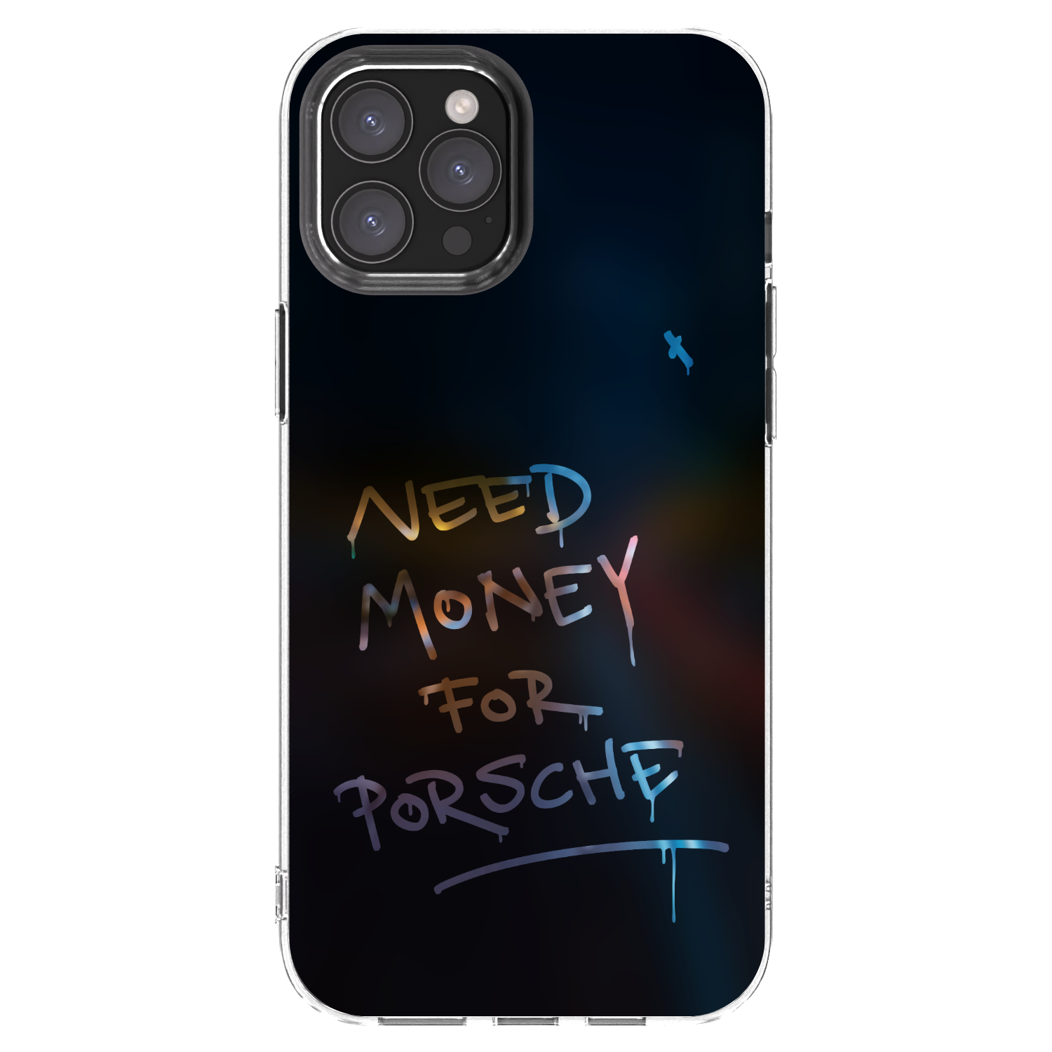 Picasee silikonowe przeźroczyste etui na Apple iPhone 12 Pro Max - Neon Nights