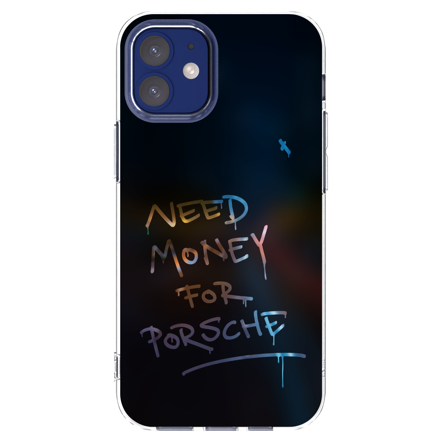 Picasee silikonowe przeźroczyste etui na Apple iPhone 12 mini - Neon Nights