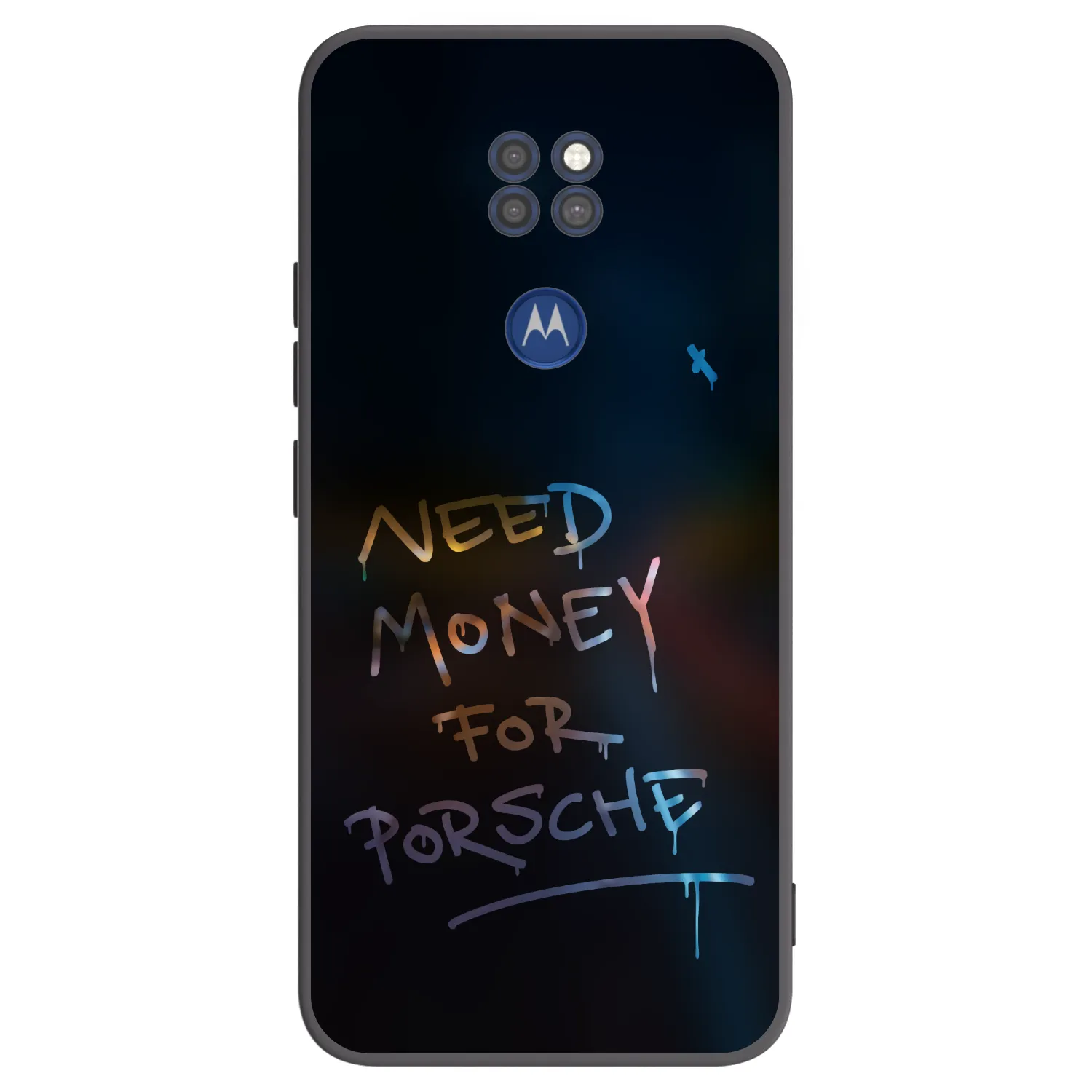 Picasee silikonowe czarne etui na Motorola Moto G9 Play - Neon Nights