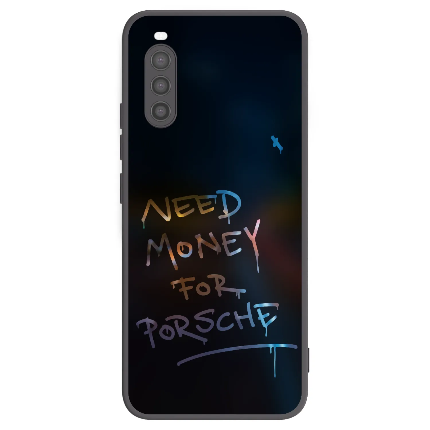 Picasee silikonowe czarne etui na Sony Xperia 10 II - Neon Nights