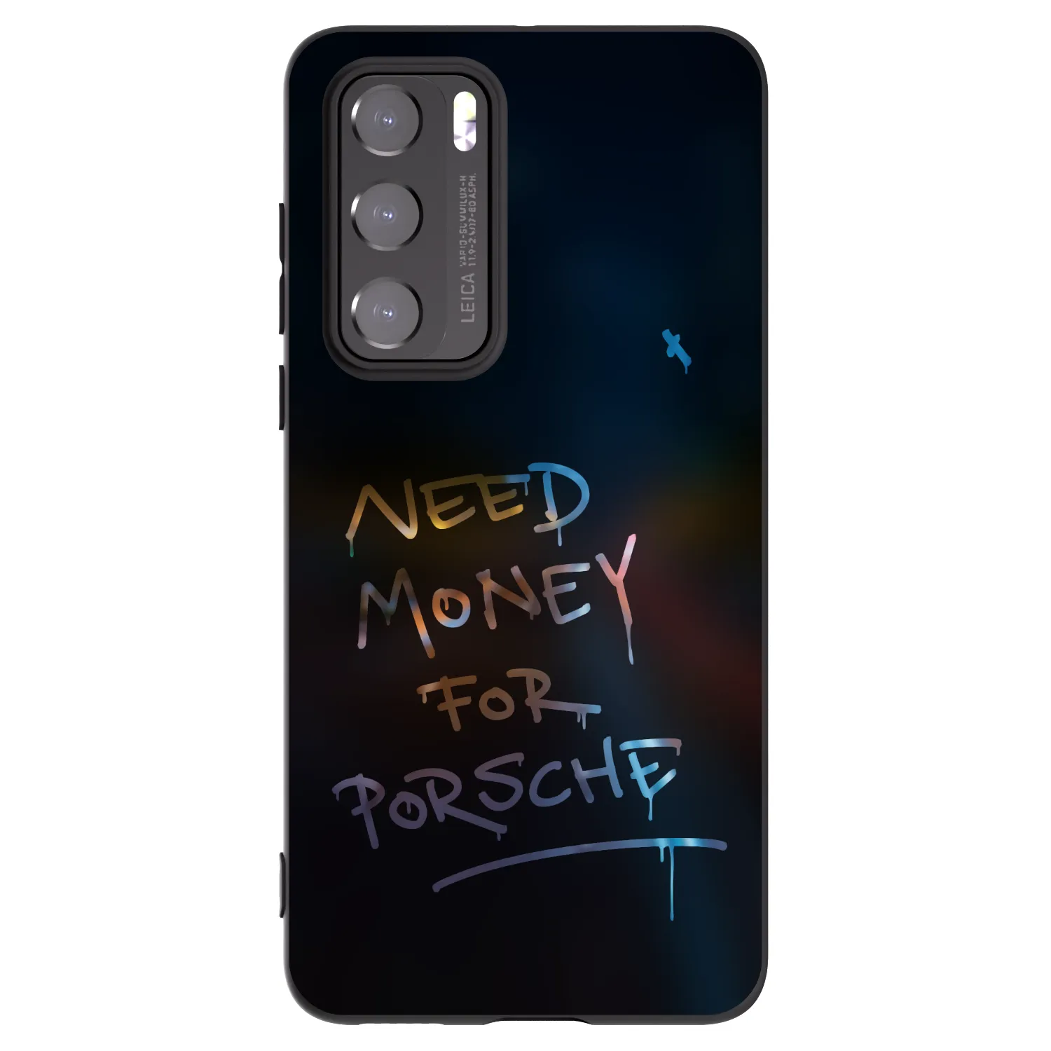 Picasee silikonowe czarne etui na Huawei P40 - Neon Nights