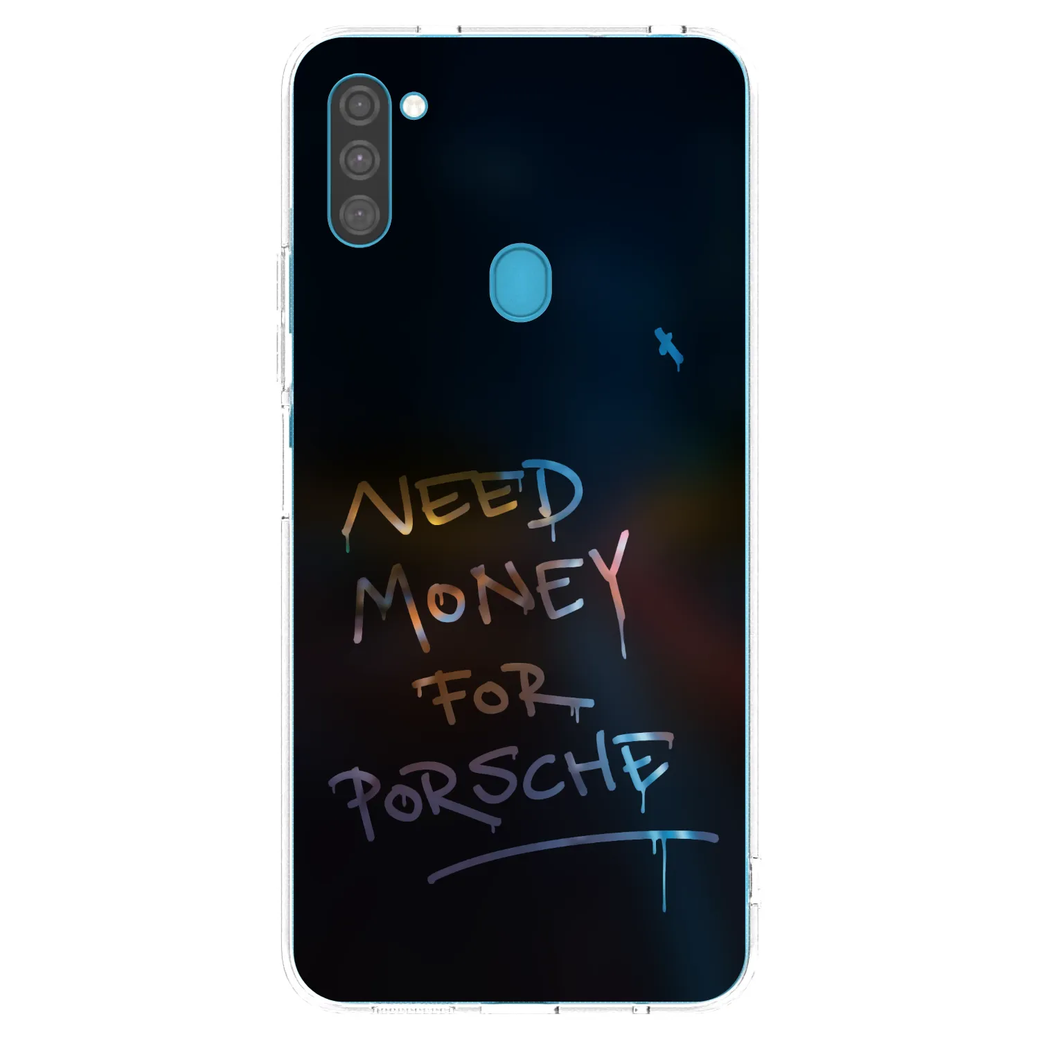 Picasee silikonowe przeźroczyste etui na Samsung Galaxy M11 - Neon Nights