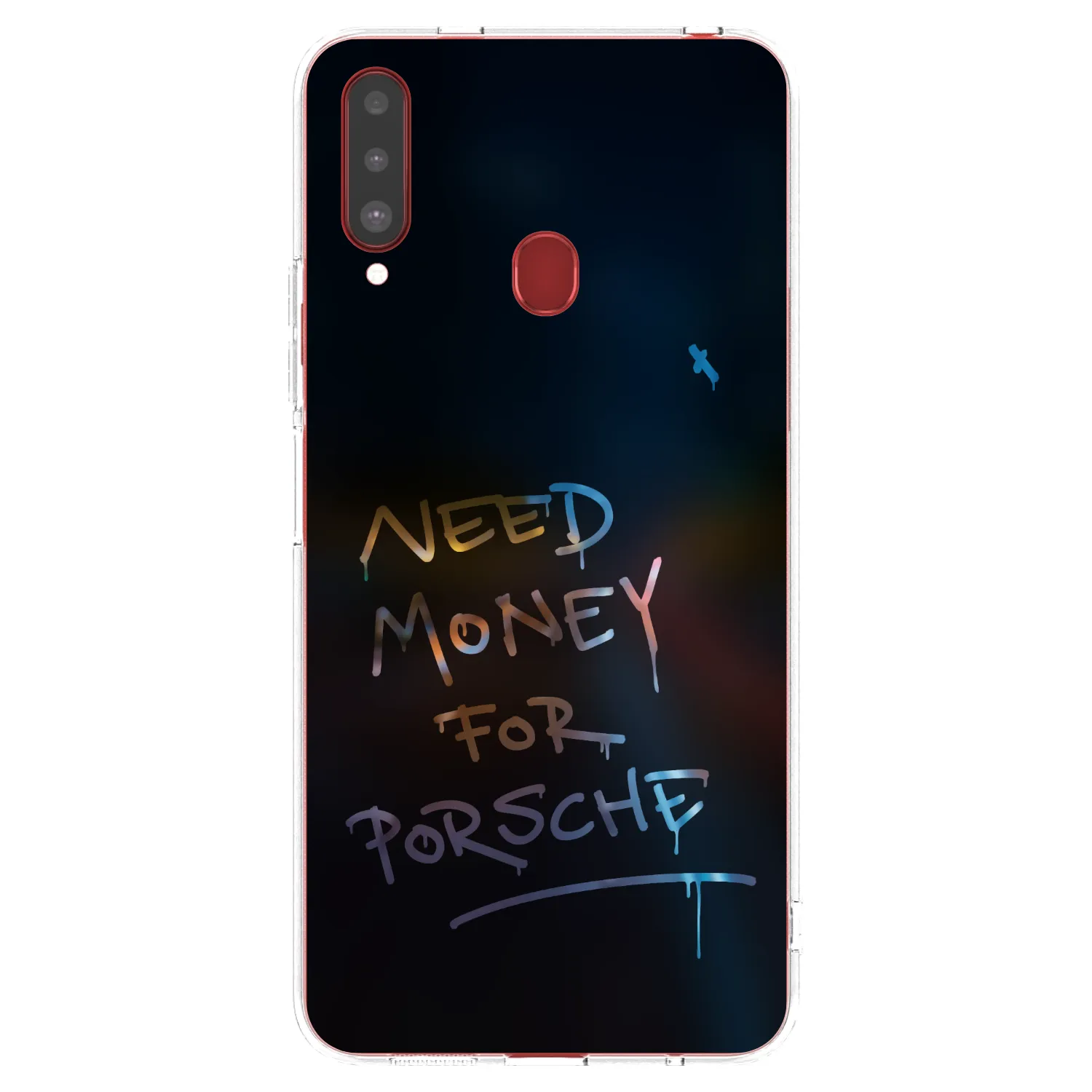 Picasee silikonowe przeźroczyste etui na Samsung Galaxy A20s - Neon Nights