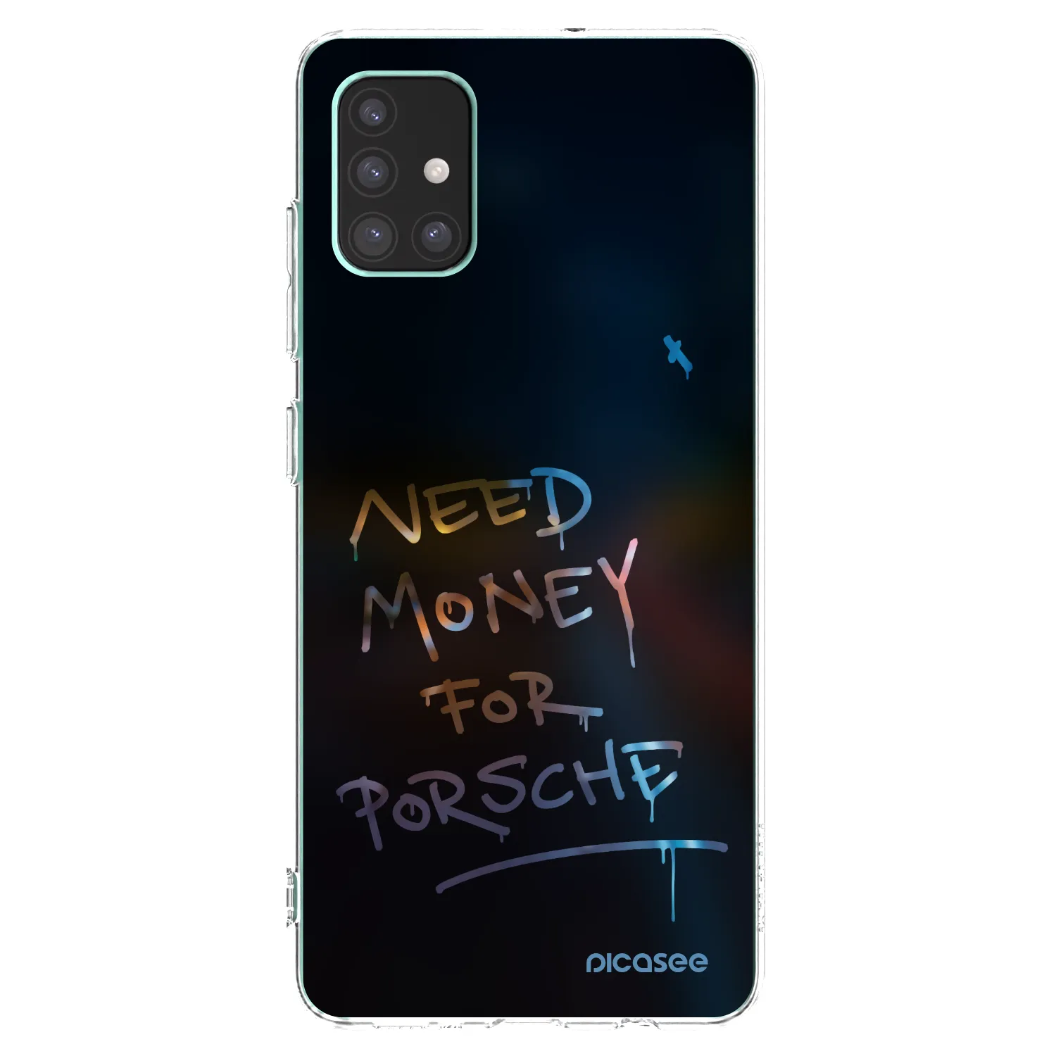 Picasee silikonowe przeźroczyste etui na Samsung Galaxy M51 M515F - Neon Nights