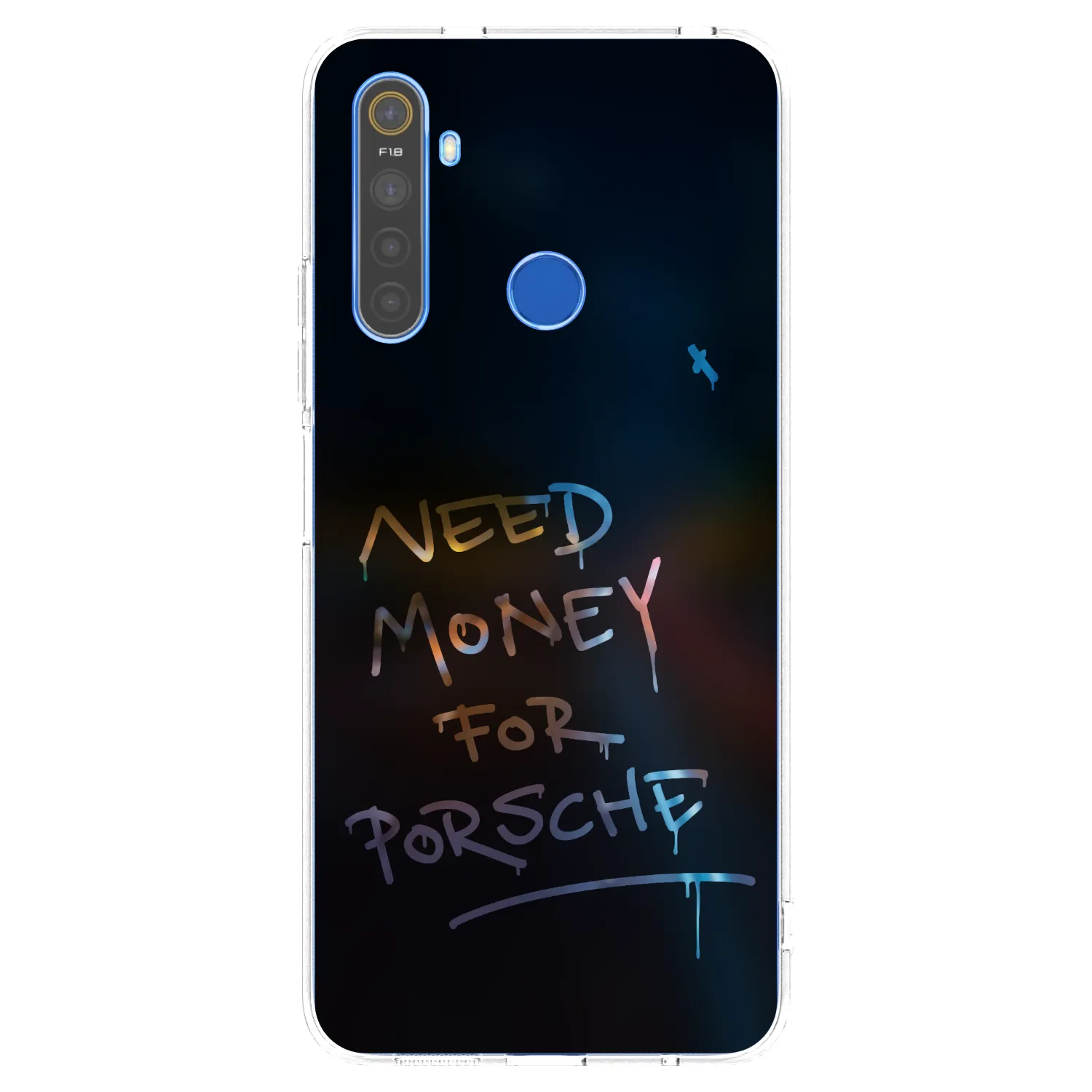 Picasee silikonowe przeźroczyste etui na Realme 5 - Neon Nights
