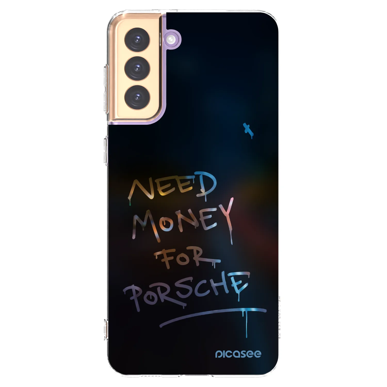 Picasee silikonowe przeźroczyste etui na Samsung Galaxy S21+ 5G G996F - Neon Nights