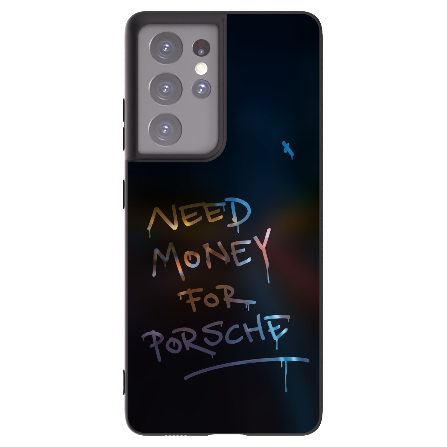 Picasee silikonowe czarne etui na Samsung Galaxy S21 Ultra 5G G998B - Neon Nights