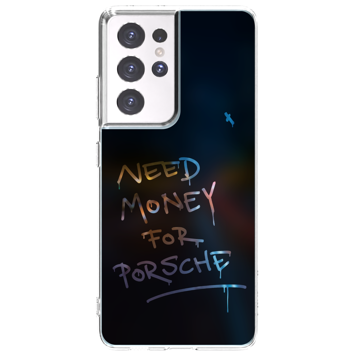 Picasee silikonowe przeźroczyste etui na Samsung Galaxy S21 Ultra 5G G998B - Neon Nights