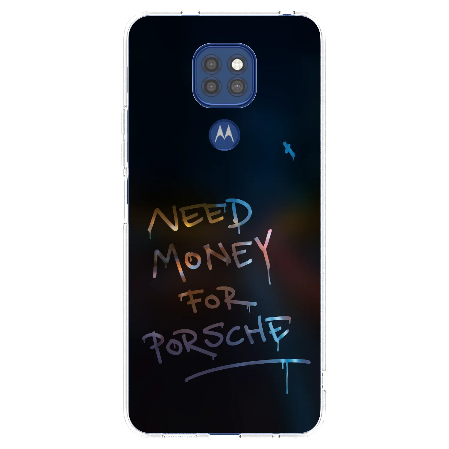 Picasee silikonowe przeźroczyste etui na Motorola Moto G9 Play - Neon Nights