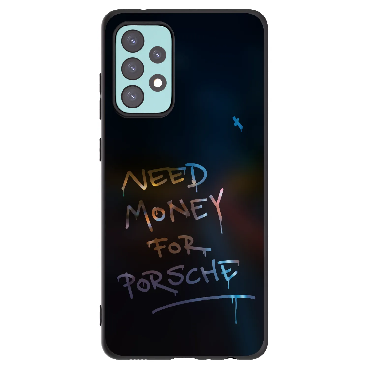 Picasee silikonowe czarne etui na Samsung Galaxy A72 A725F - Neon Nights