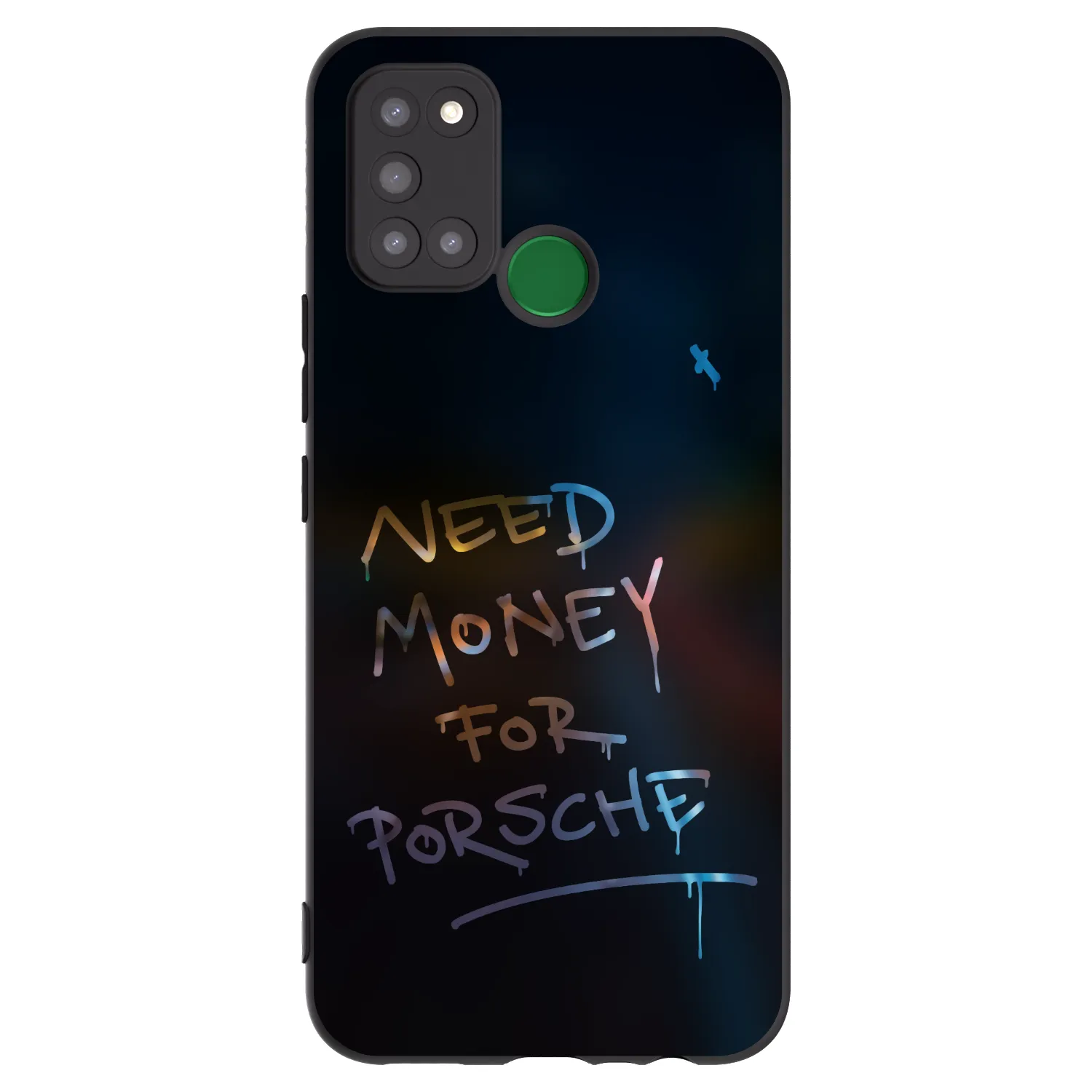 Picasee silikonowe czarne etui na Realme 7i - Neon Nights