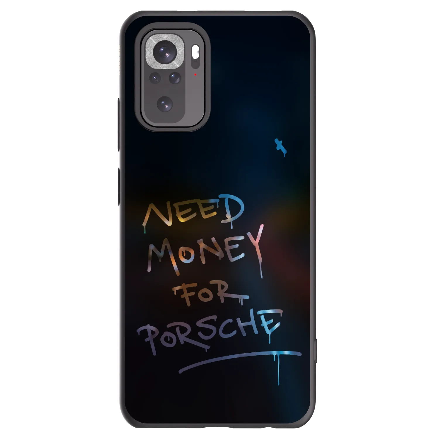Picasee silikonowe czarne etui na Xiaomi Redmi Note 10S - Neon Nights