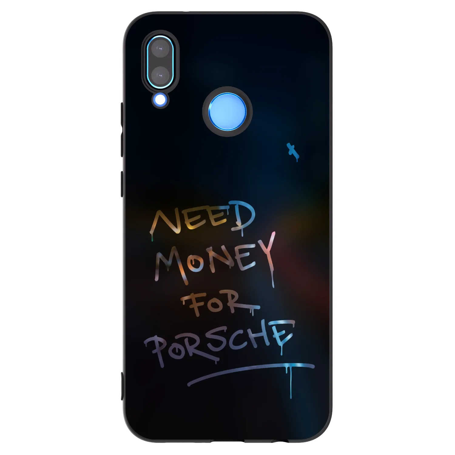 Picasee silikonowe czarne etui na Huawei P20 Lite - Neon Nights