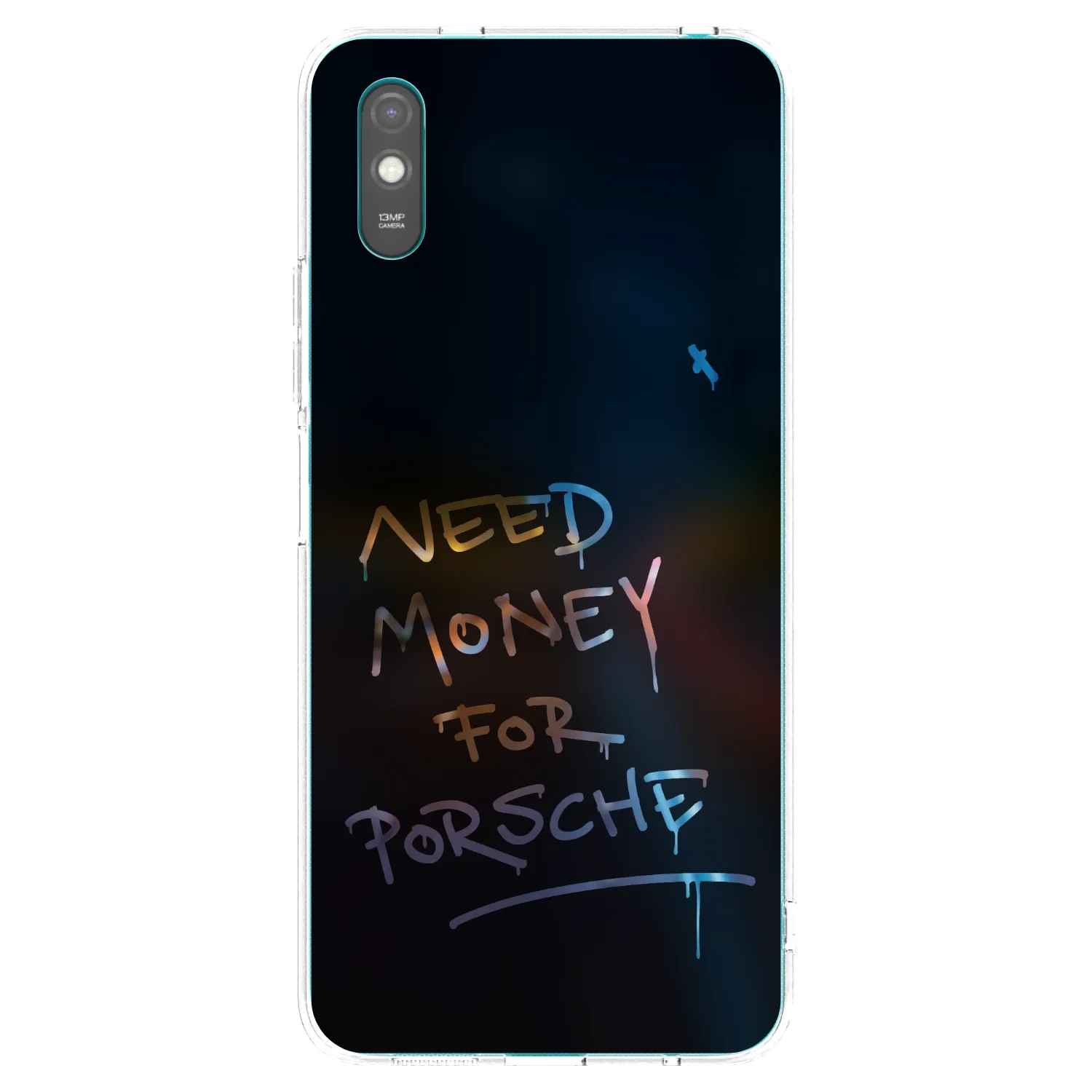 Picasee silikonowe przeźroczyste etui na Xiaomi Redmi 9AT - Neon Nights
