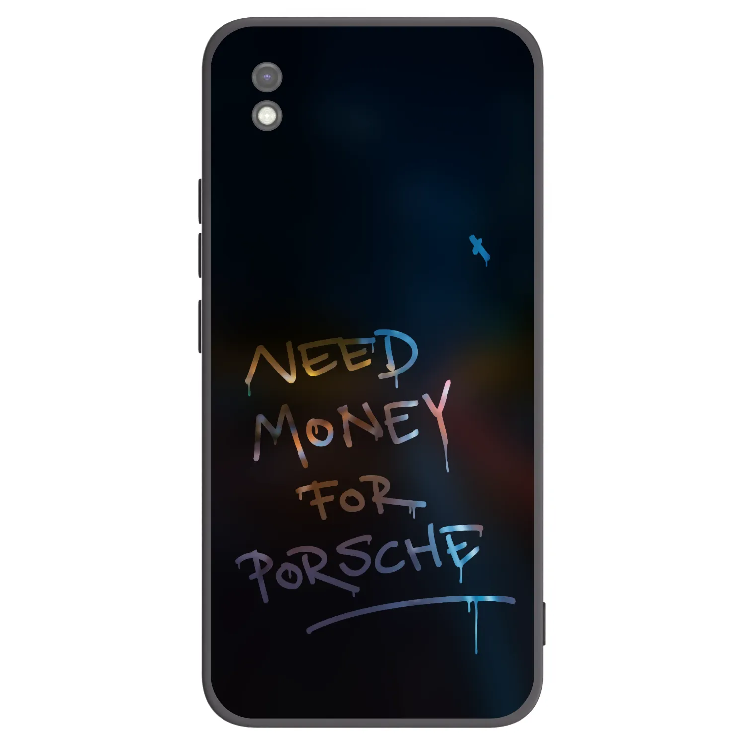Picasee silikonowe czarne etui na Xiaomi Redmi 9AT - Neon Nights
