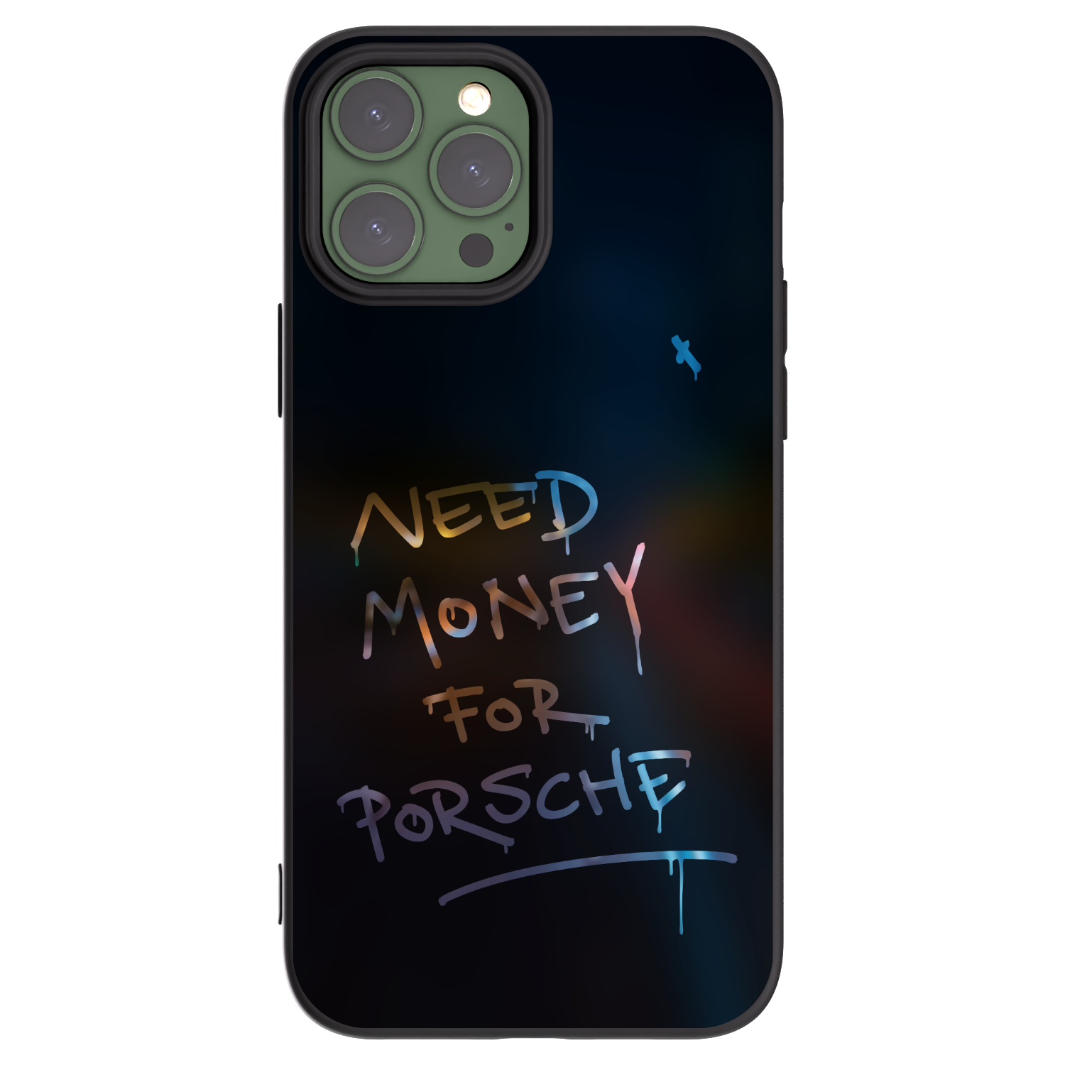 Picasee silikonowe czarne etui na Apple iPhone 13 Pro Max - Neon Nights