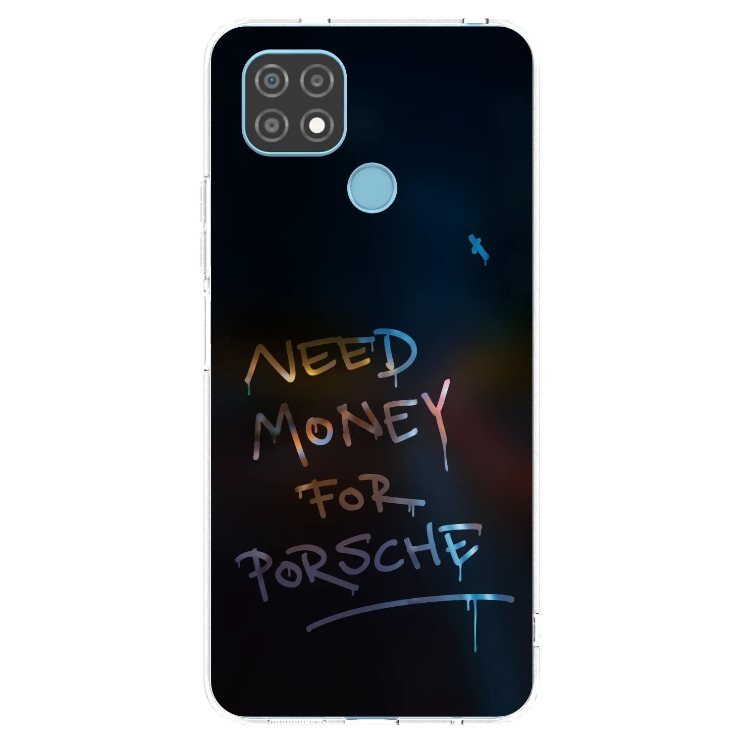 Picasee silikonowe przeźroczyste etui na Realme C21 - Neon Nights