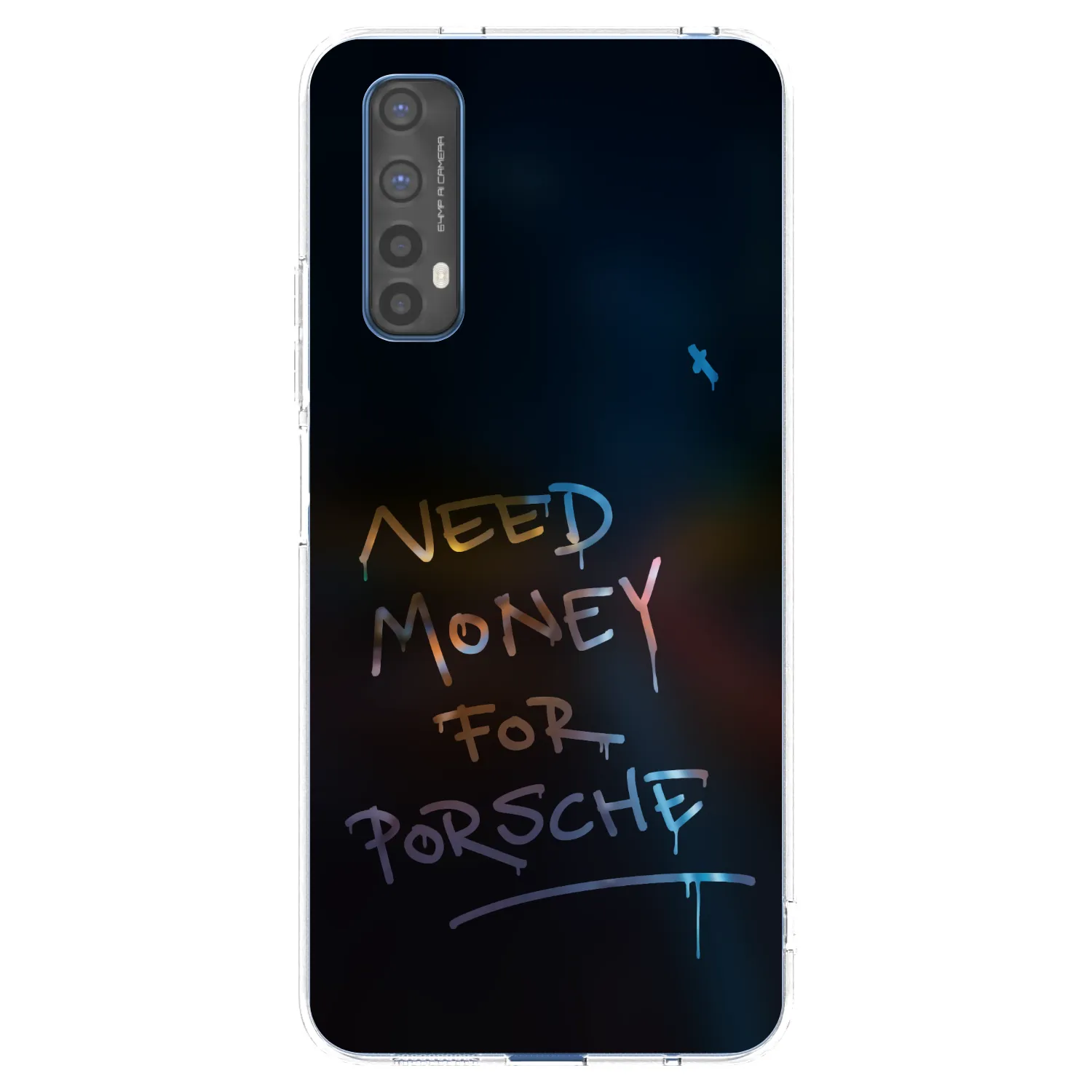 Picasee silikonowe przeźroczyste etui na Realme 7 - Neon Nights