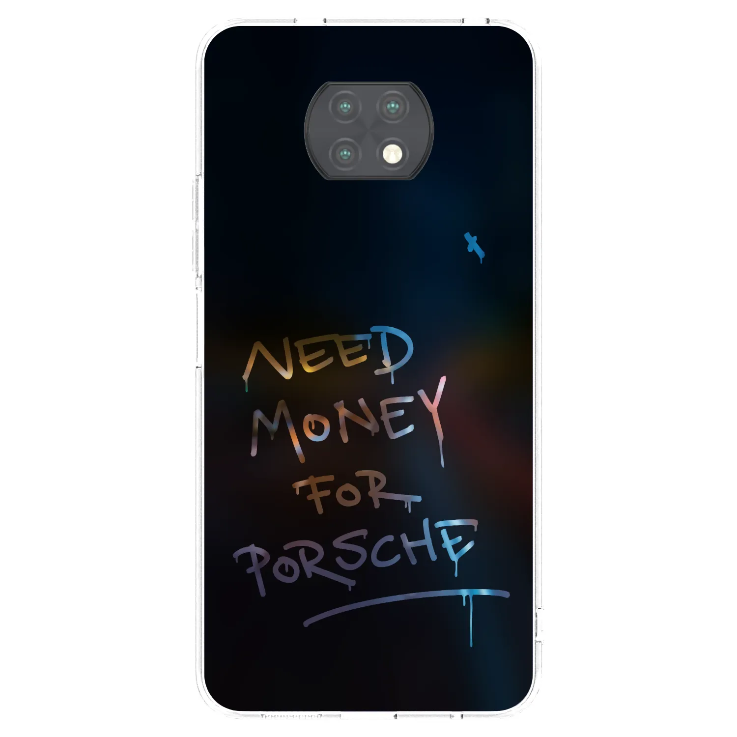 Picasee silikonowe przeźroczyste etui na Xiaomi Redmi Note 9T - Neon Nights