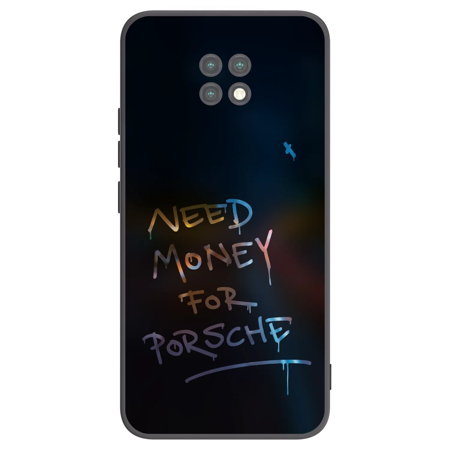 Picasee silikonowe czarne etui na Xiaomi Redmi Note 9T - Neon Nights