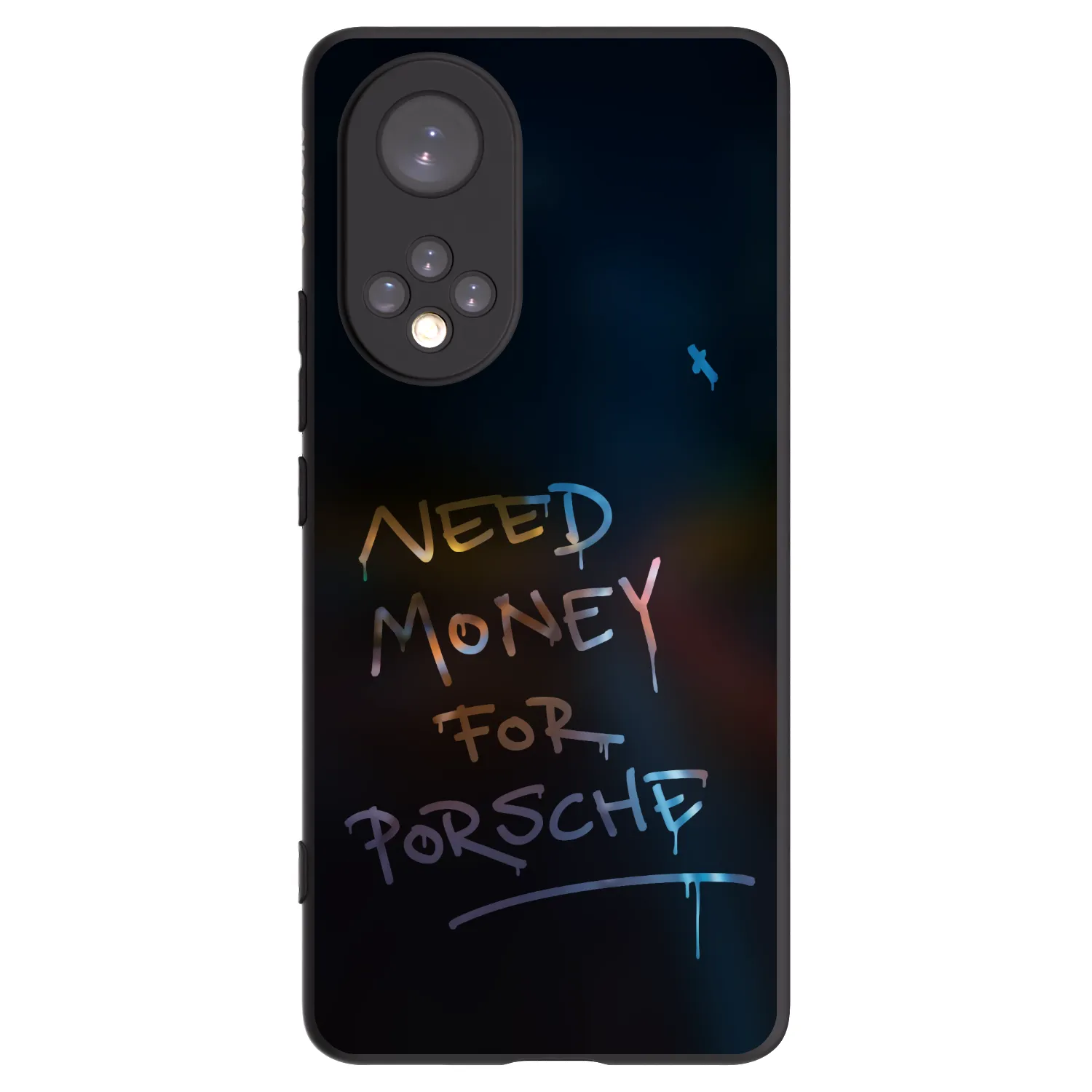 Picasee silikonowe czarne etui na Honor 50 5G - Neon Nights