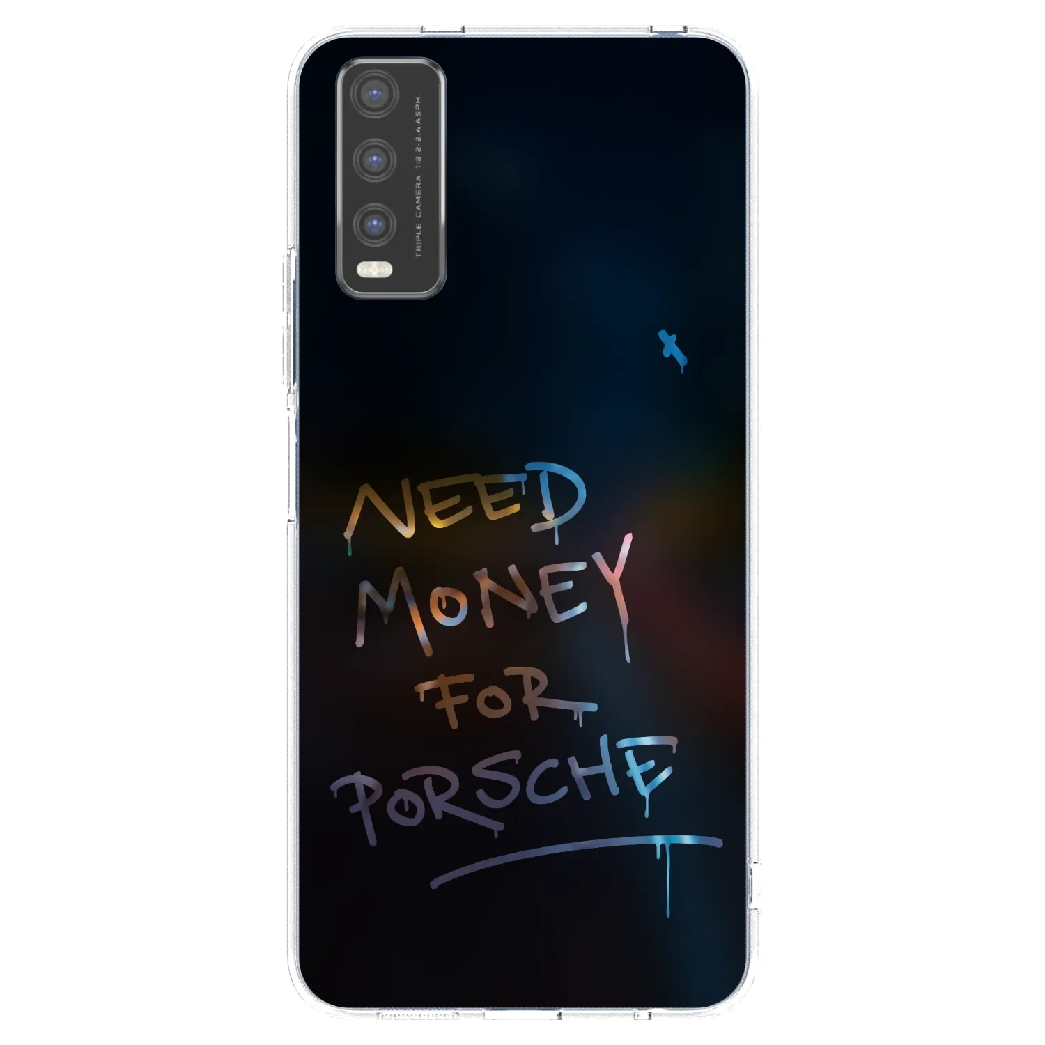 Picasee silikonowe przeźroczyste etui na Vivo Y20s - Neon Nights
