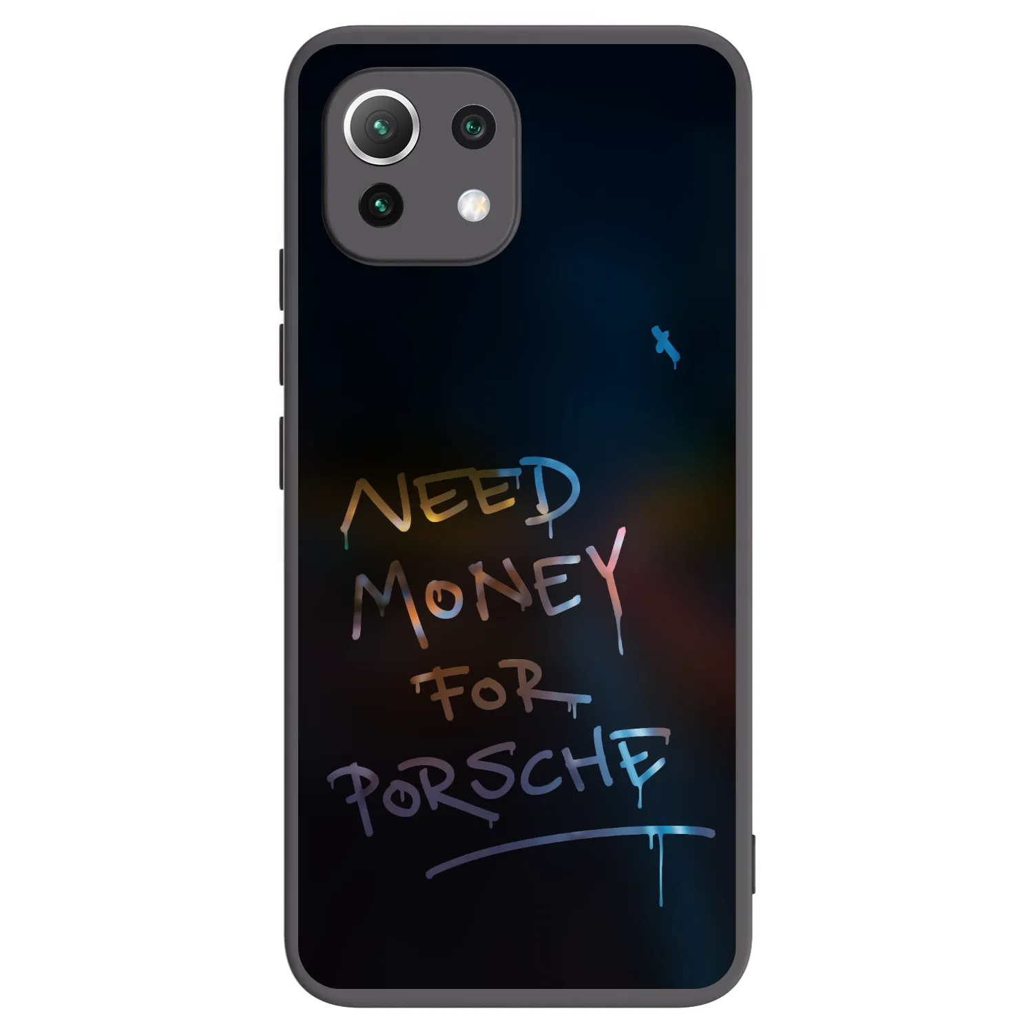 Picasee silikonowe czarne etui na Xiaomi 11 Lite 5G NE - Neon Nights