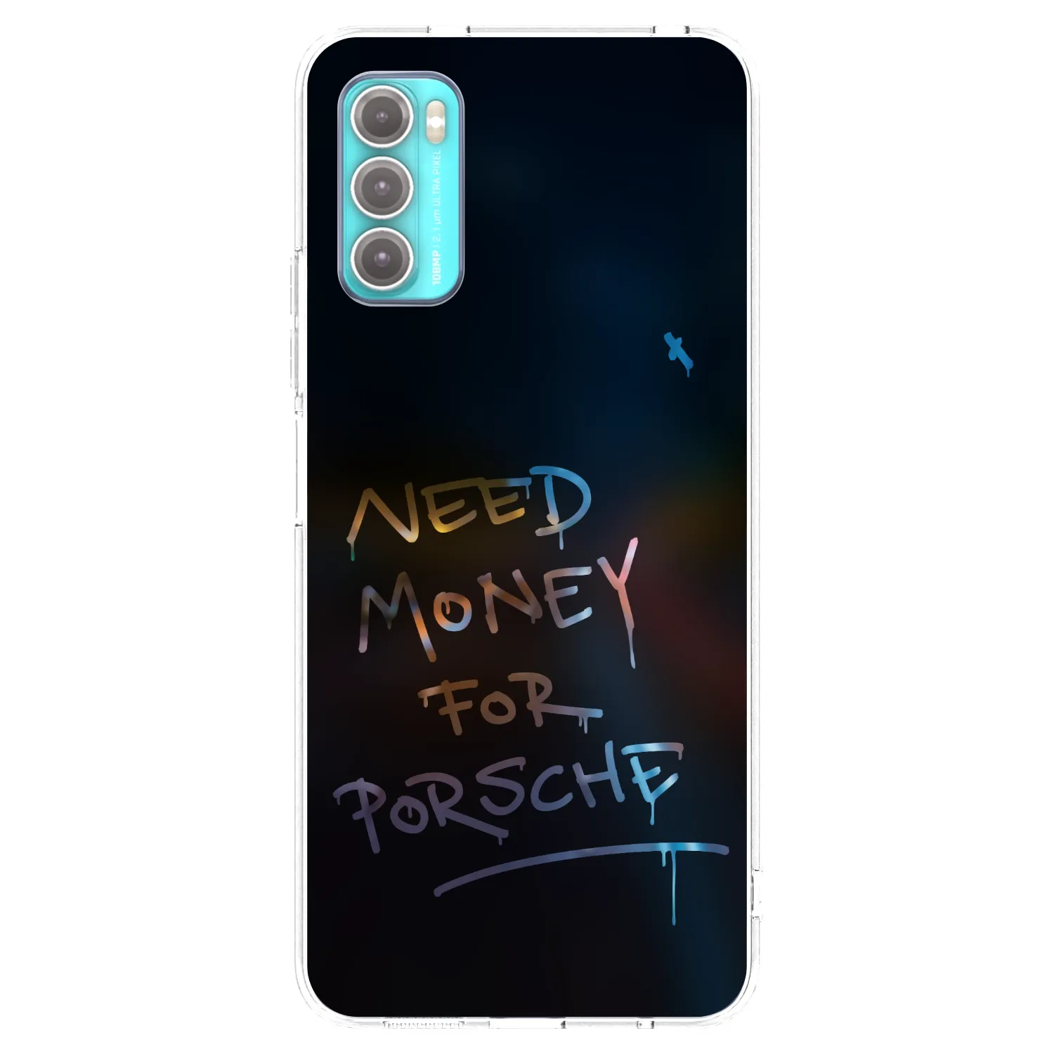 Picasee silikonowe przeźroczyste etui na Motorola Moto G60 - Neon Nights