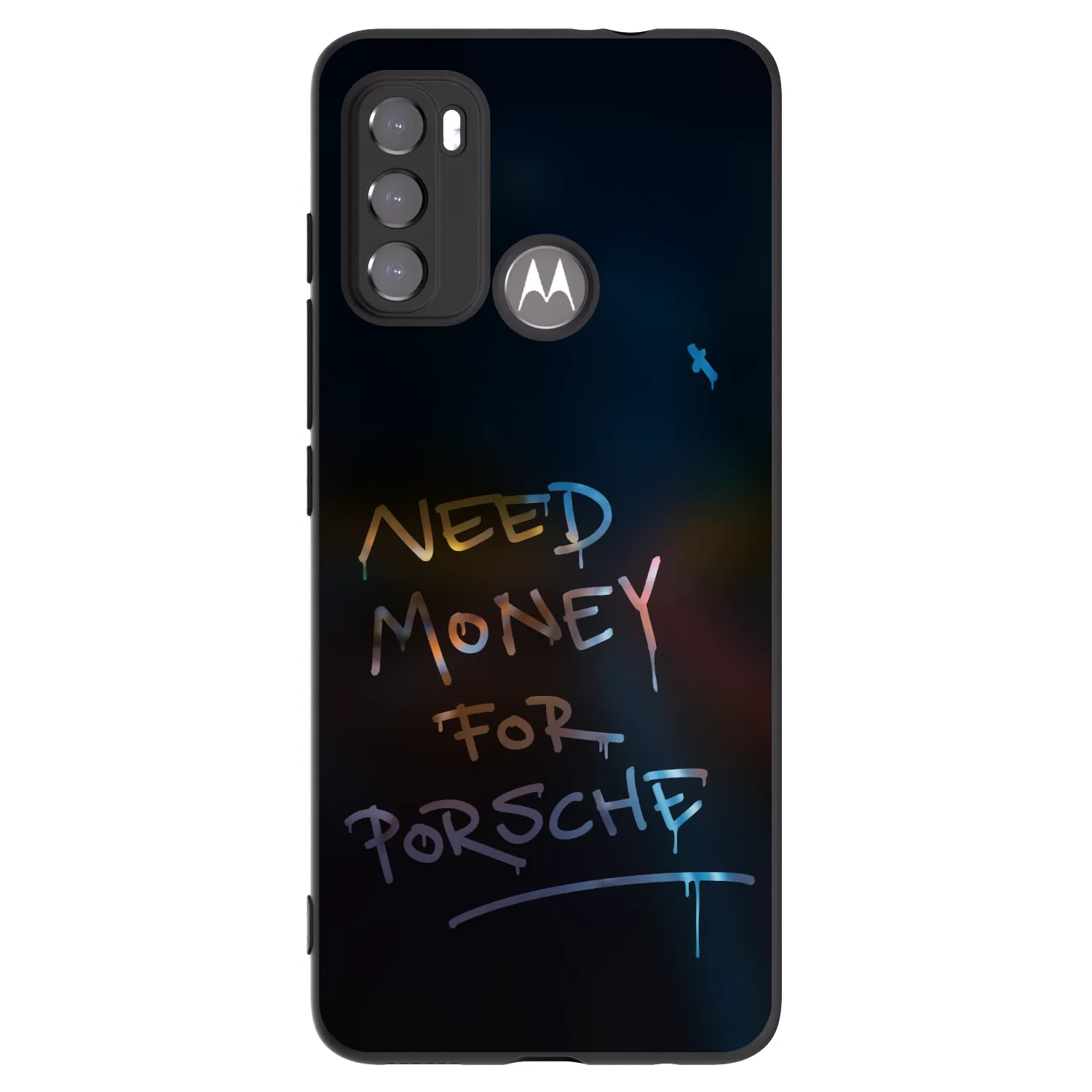 Picasee silikonowe czarne etui na Motorola Moto G60 - Neon Nights