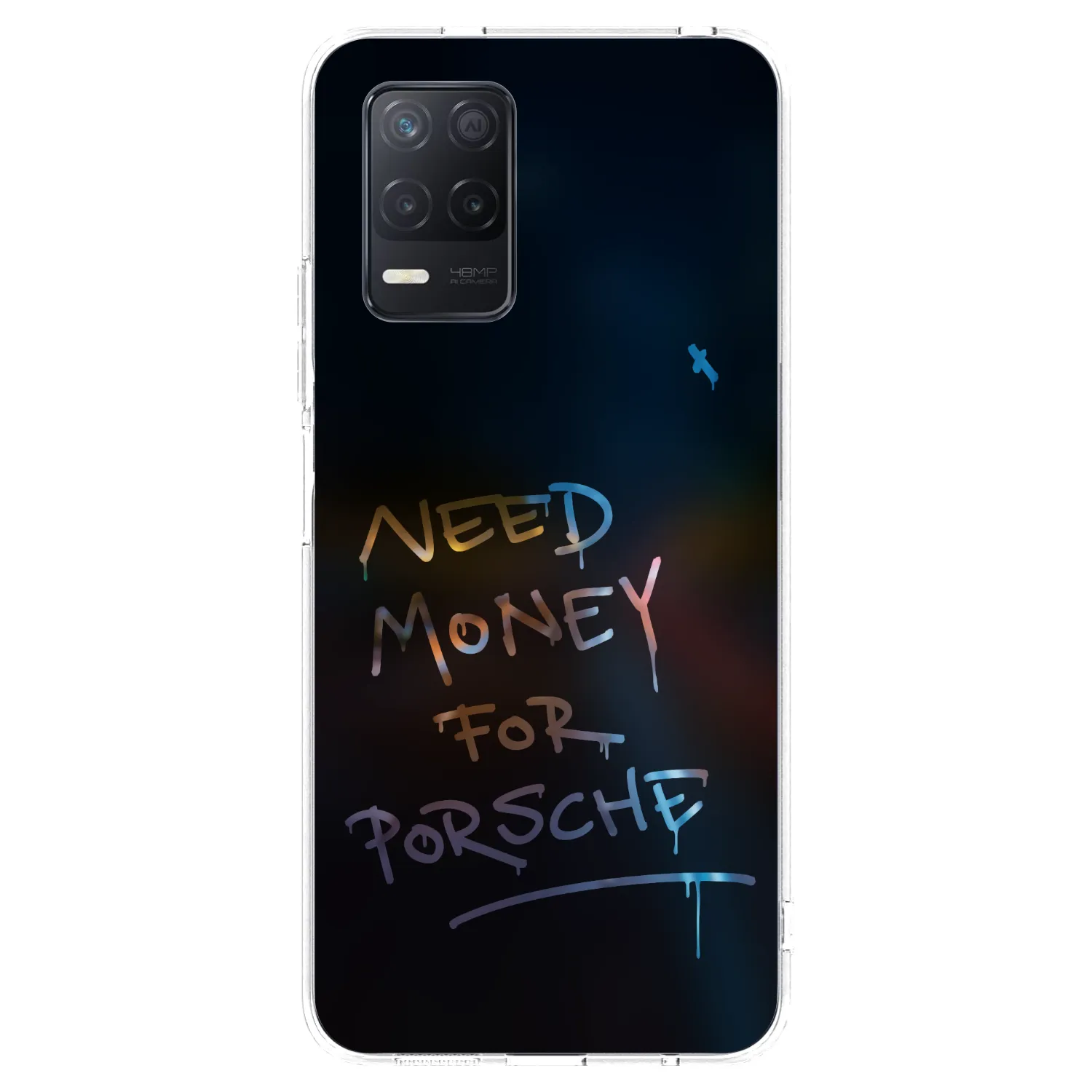 Picasee silikonowe przeźroczyste etui na Realme 8 5G - Neon Nights