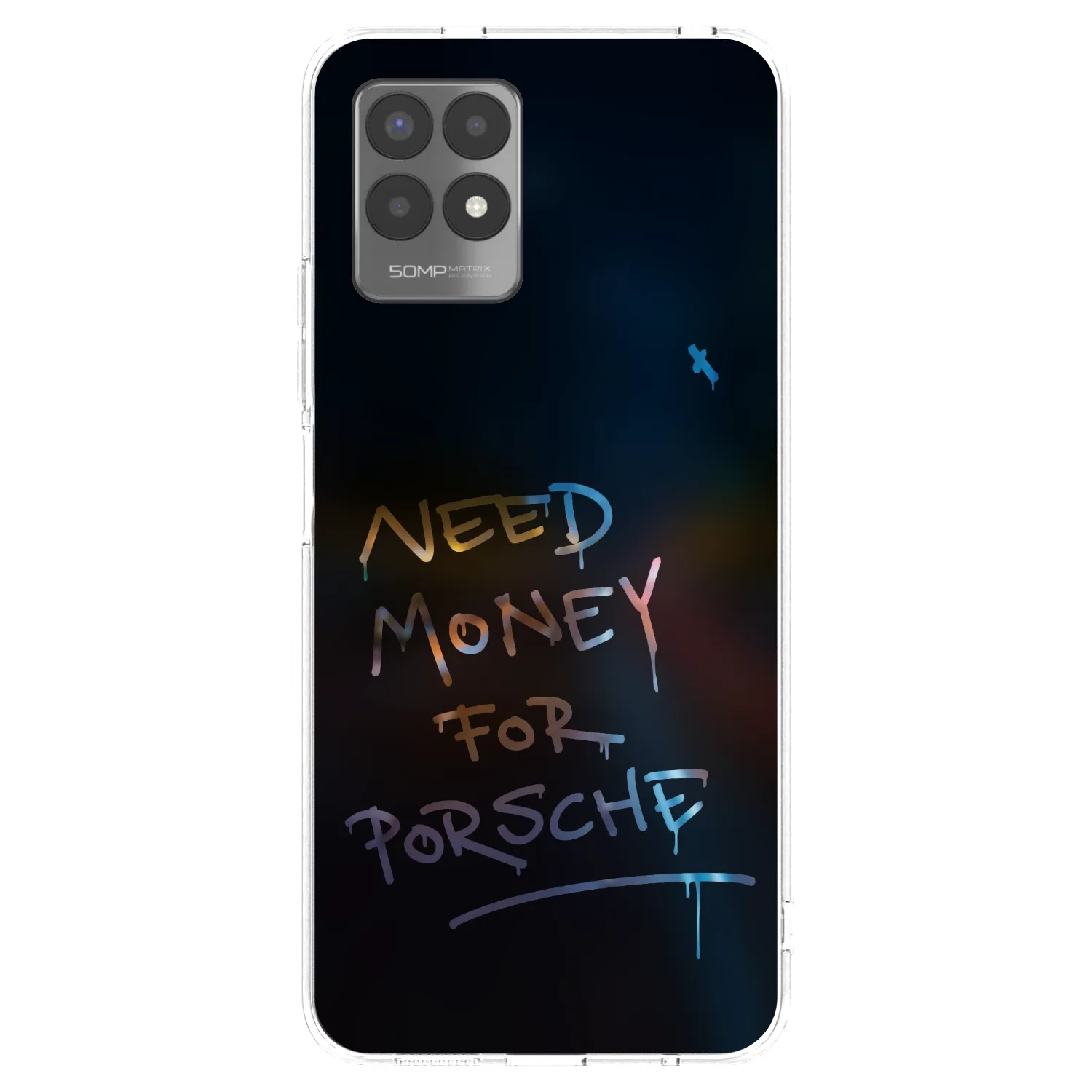 Picasee silikonowe przeźroczyste etui na Realme 8i - Neon Nights