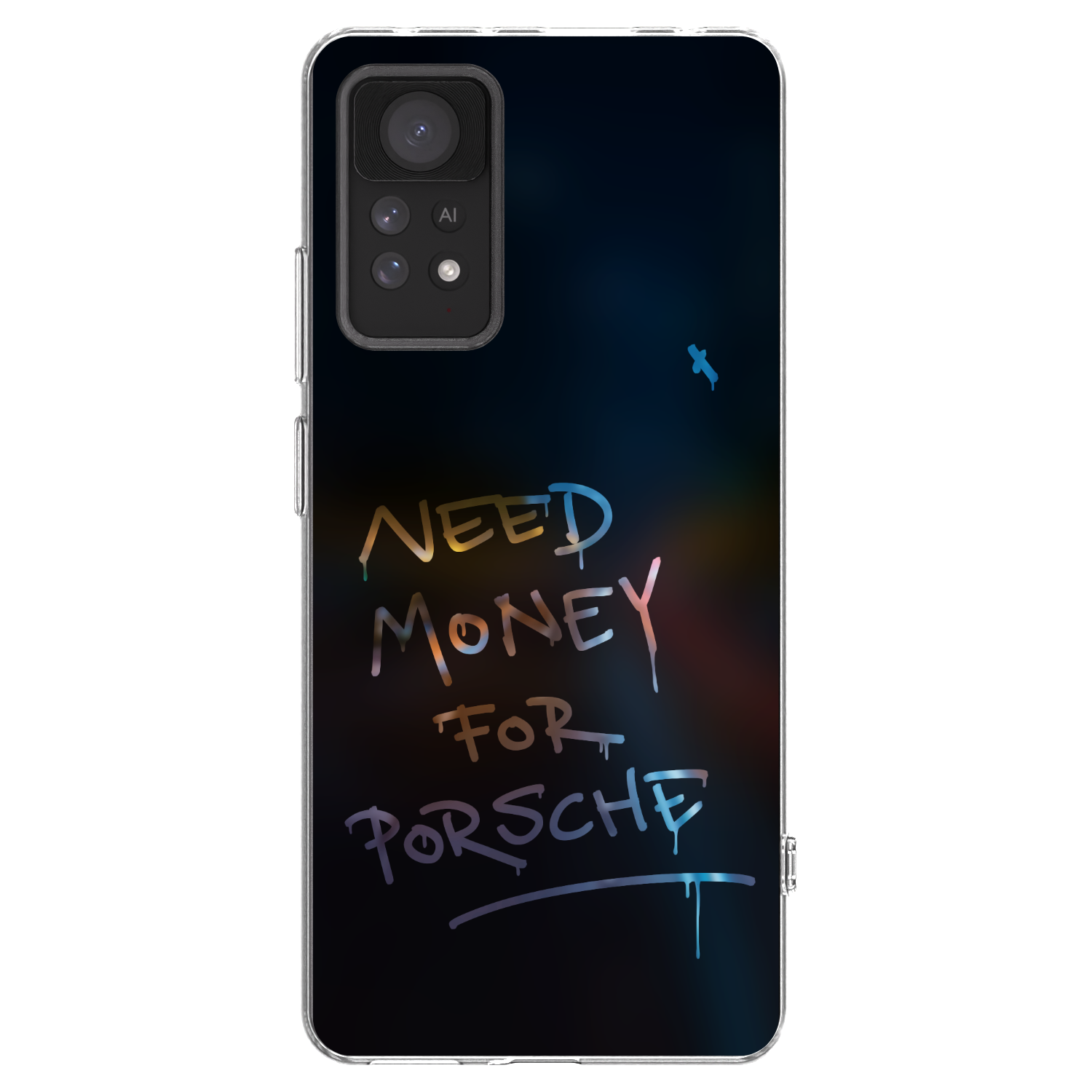Picasee silikonowe przeźroczyste etui na Xiaomi Redmi Note 11 Pro 5G - Neon Nights