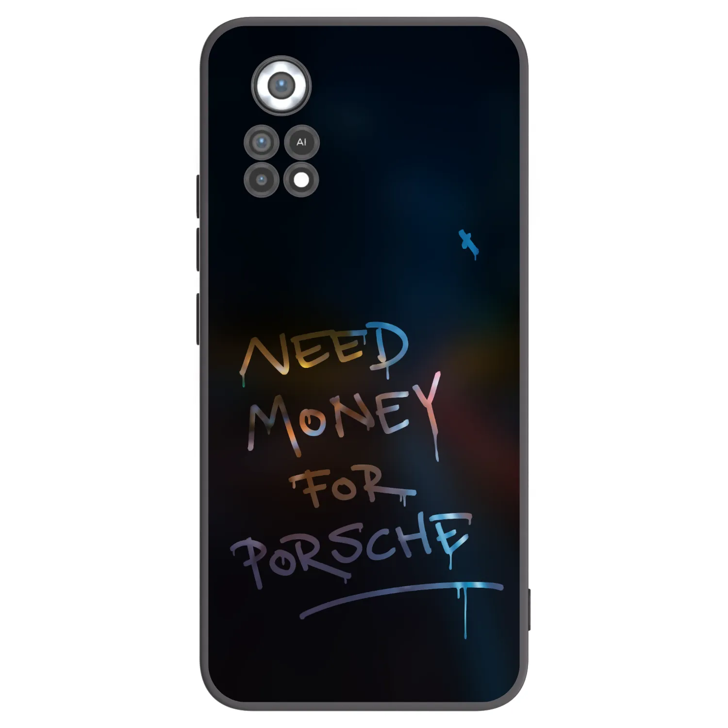 Picasee silikonowe czarne etui na Xiaomi Poco X4 Pro 5G - Neon Nights