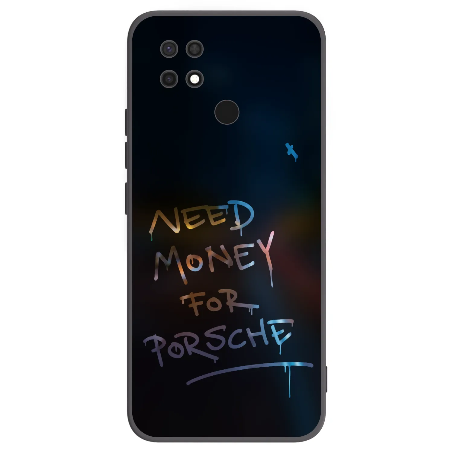 Picasee silikonowe czarne etui na Xiaomi Redmi 10C - Neon Nights