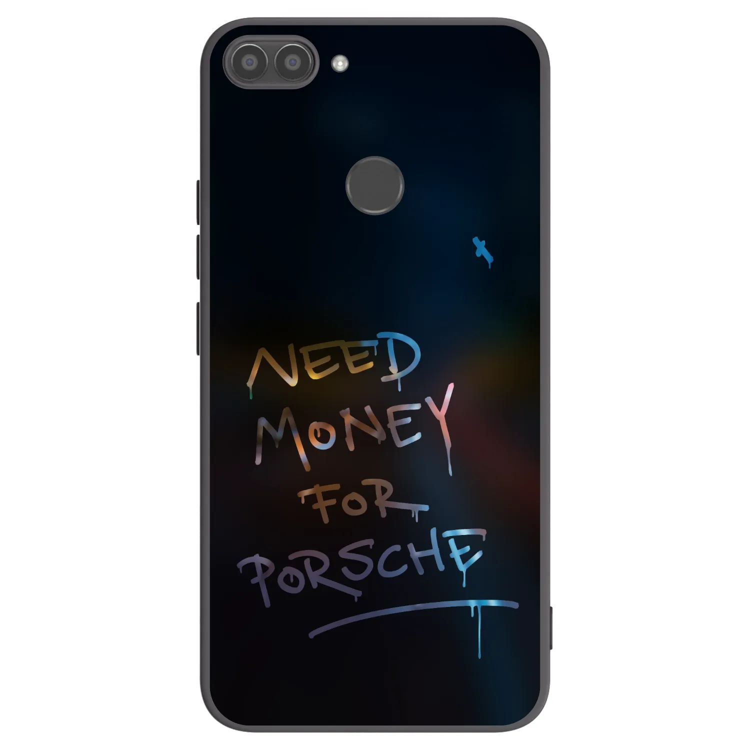 Picasee silikonowe czarne etui na Huawei P Smart - Neon Nights