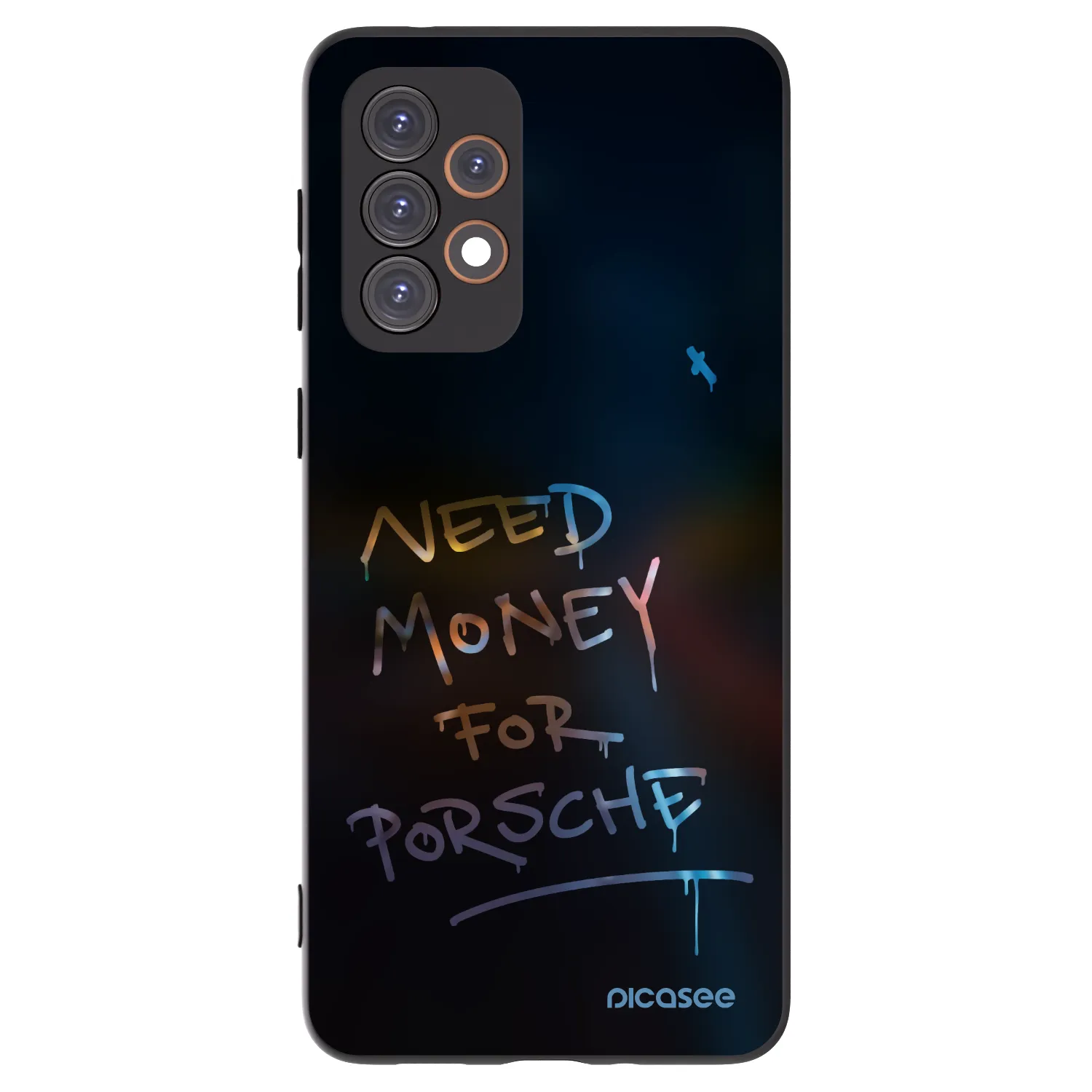 Picasee silikonowe czarne etui na Samsung Galaxy A33 5G A336 - Neon Nights