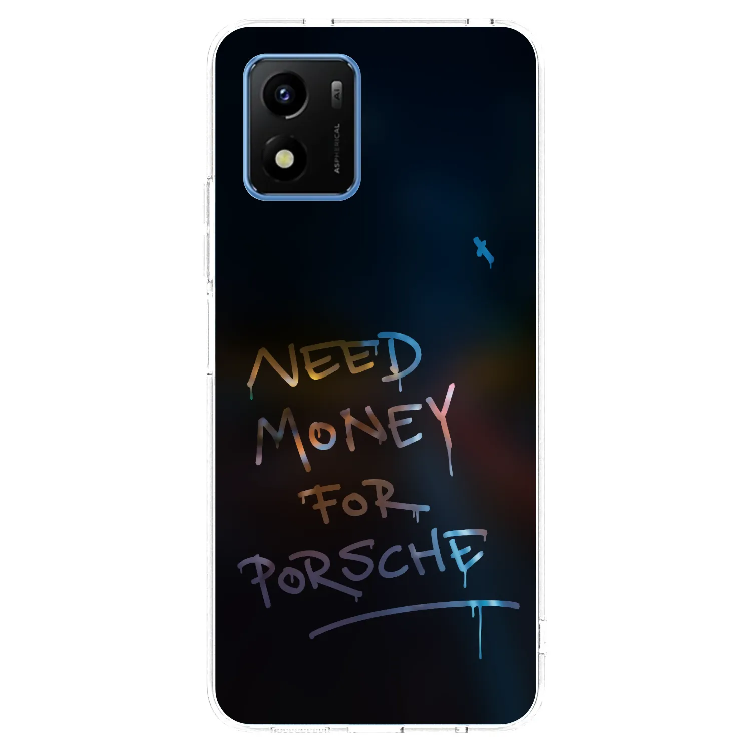 Picasee silikonowe przeźroczyste etui na Vivo Y01 - Neon Nights