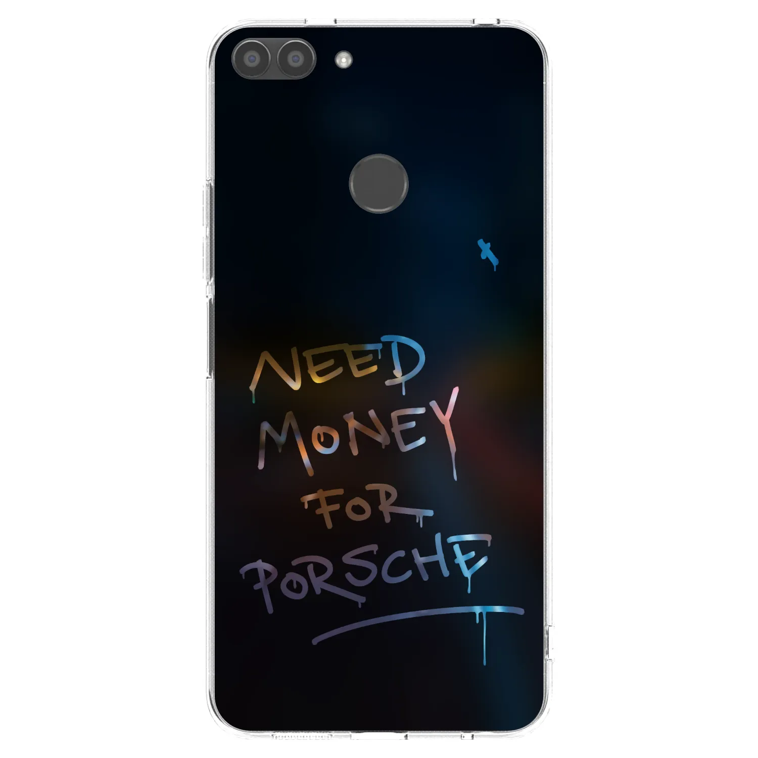 Picasee silikonowe przeźroczyste etui na Huawei P Smart - Neon Nights